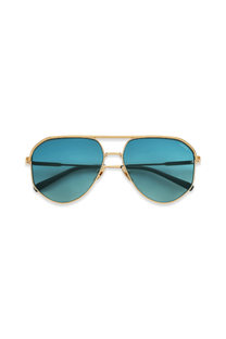 Dima Eyewear Nova Gold Dark Aqua Frame Aqua Gradient Lens 2