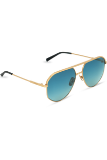 Dima Eyewear Nova Gold Dark Aqua Frame Aqua Gradient Lens 3