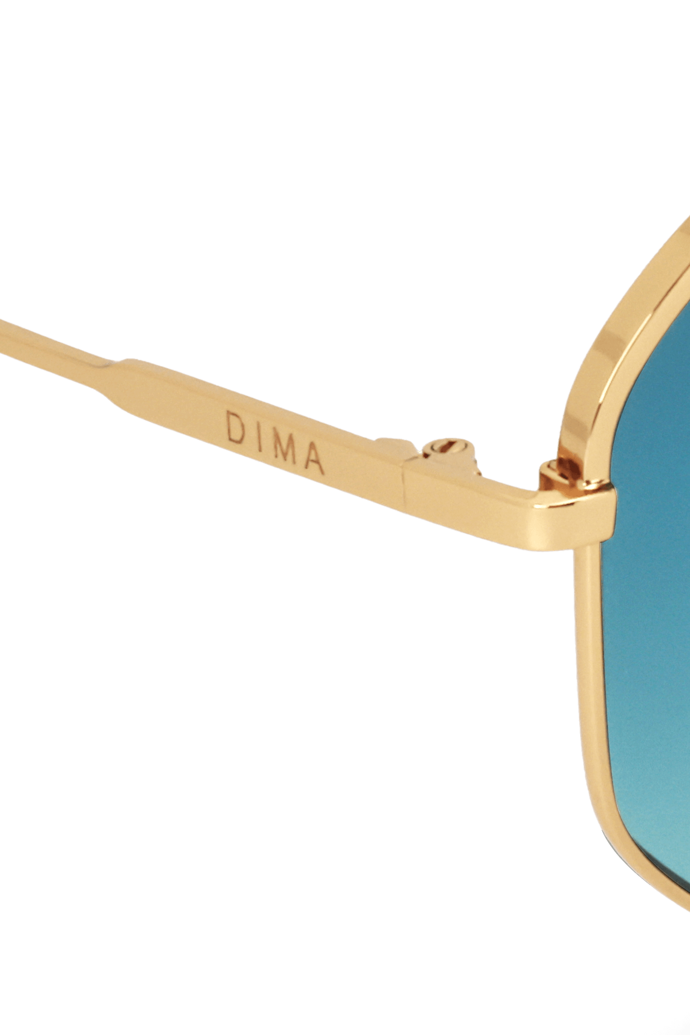 Dima Eyewear Nova Gold Dark Aqua Frame Aqua Gradient Lens 5