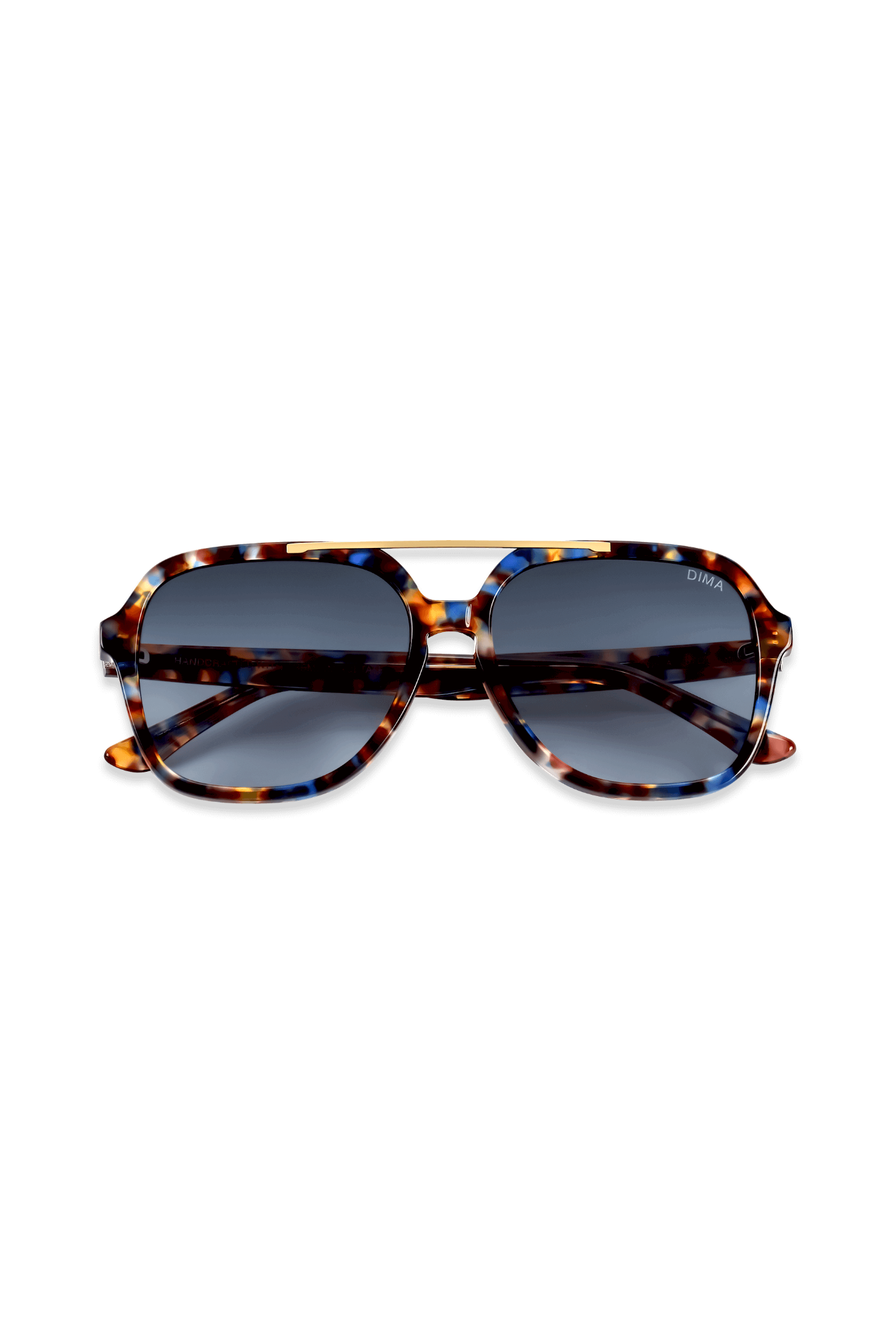 Dima Eyewear Vista Blue Tortoise Frame Dark Blue Gradient Lens  2