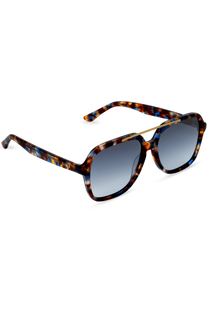 Dima Eyewear Vista Blue Tortoise Frame Dark Blue Gradient Lens  3