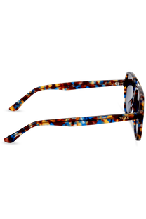 Dima Eyewear Vista Blue Tortoise Frame Dark Blue Gradient Lens  4