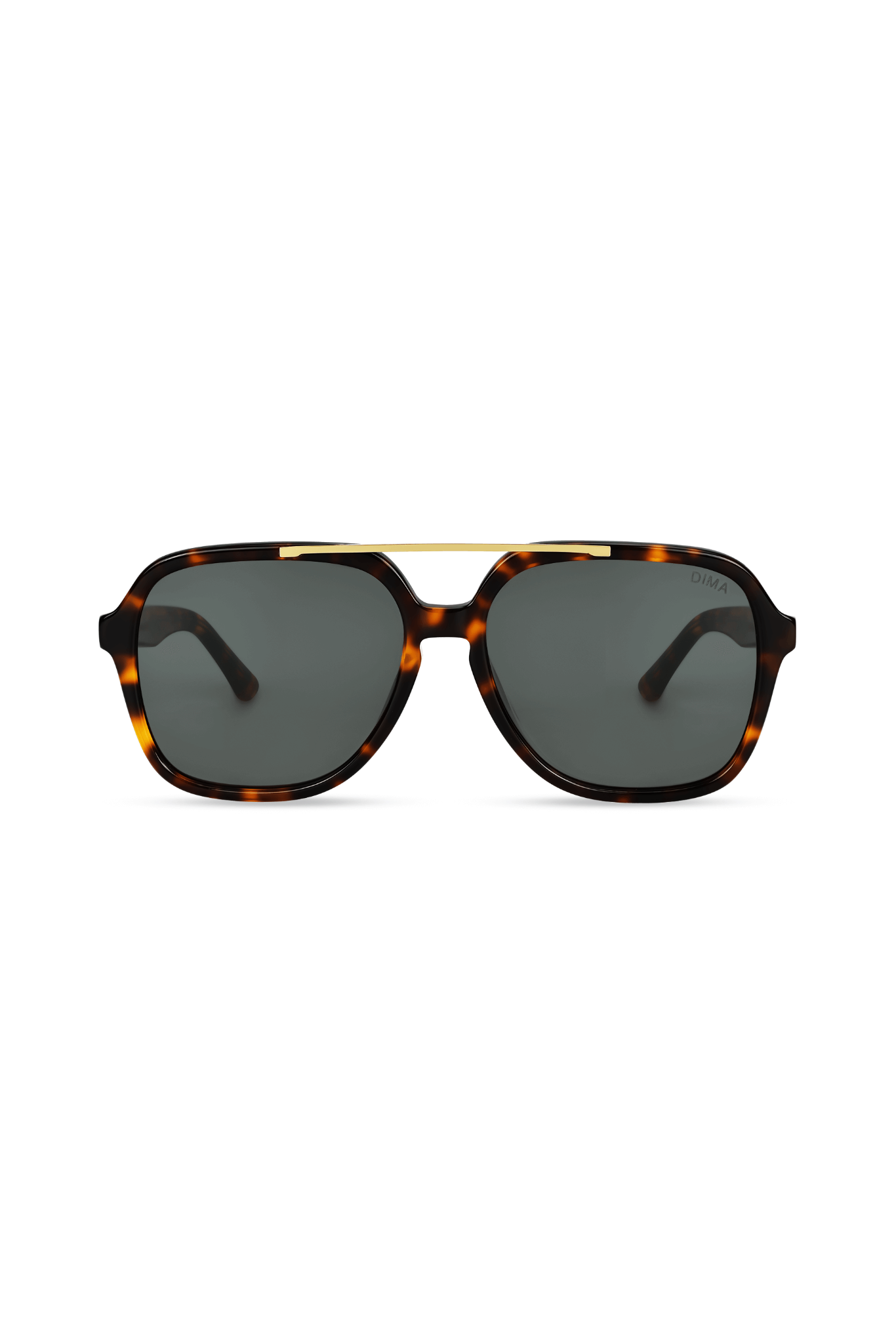 Dima Eyewear Vista Brown Tortoise Frame Grey Lens 1