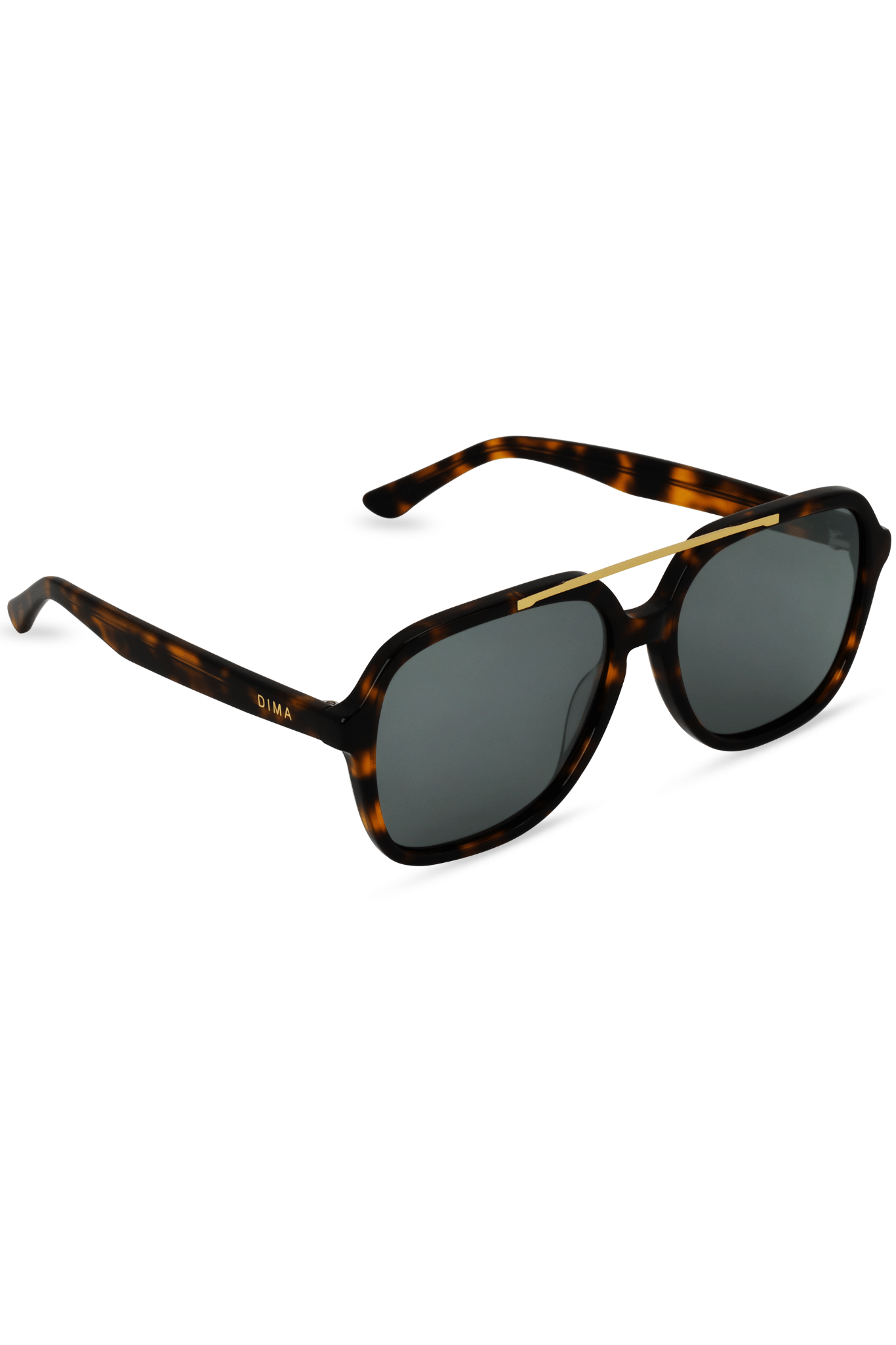 Dima Eyewear Vista Brown Tortoise Frame Grey Lens 3