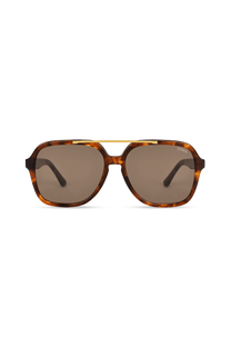 Dima Eyewear Vista Dark Tortoise Frame Brown Lens 1