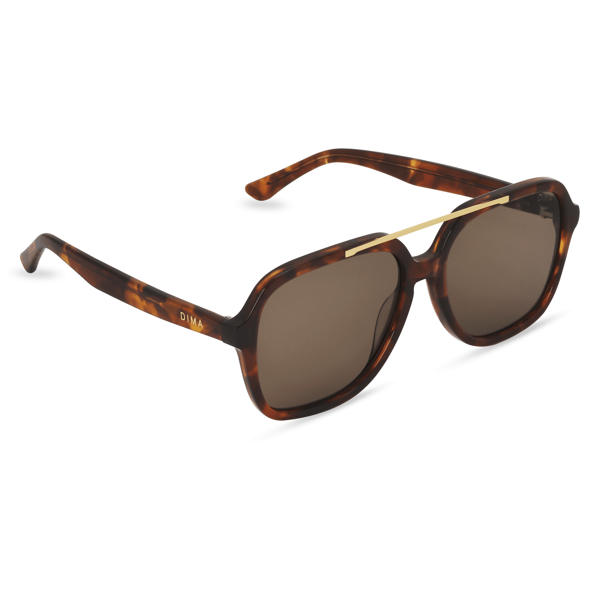 Dima Eyewear Vista Dark Tortoise Frame Brown Lens 3