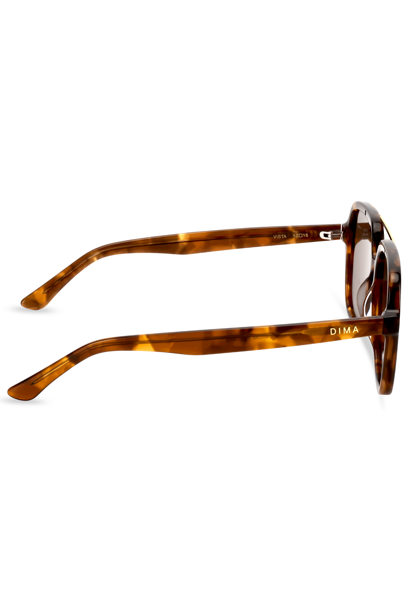 Dima Eyewear Vista Dark Tortoise Frame Brown Lens 4