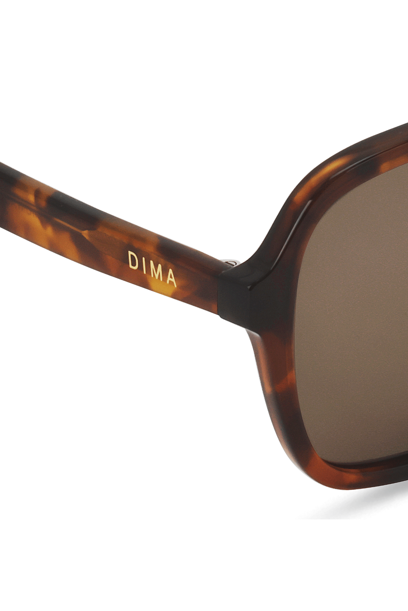 Dima Eyewear Vista Dark Tortoise Frame Brown Lens 5
