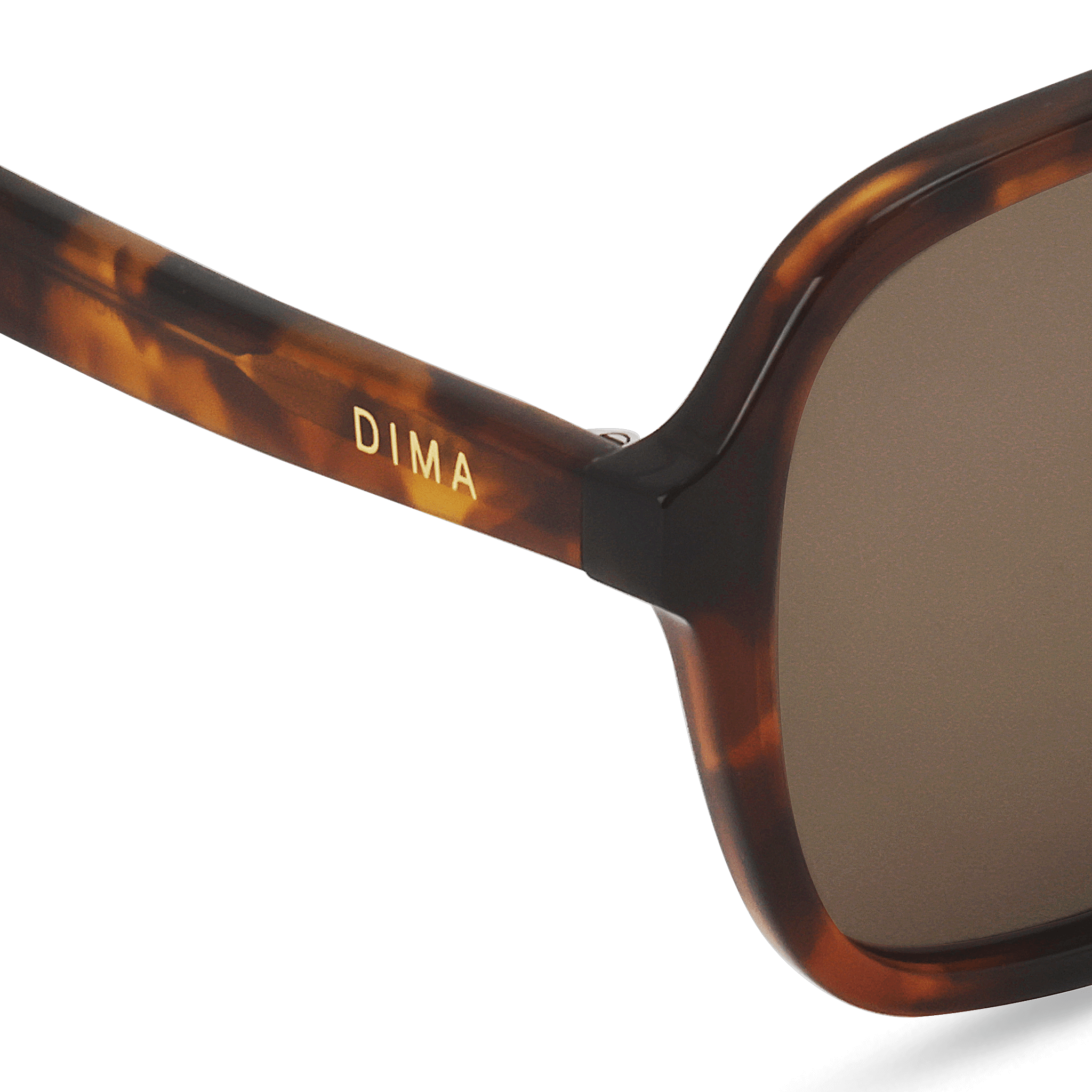 Dima Eyewear Vista Dark Tortoise Frame Brown Lens 5