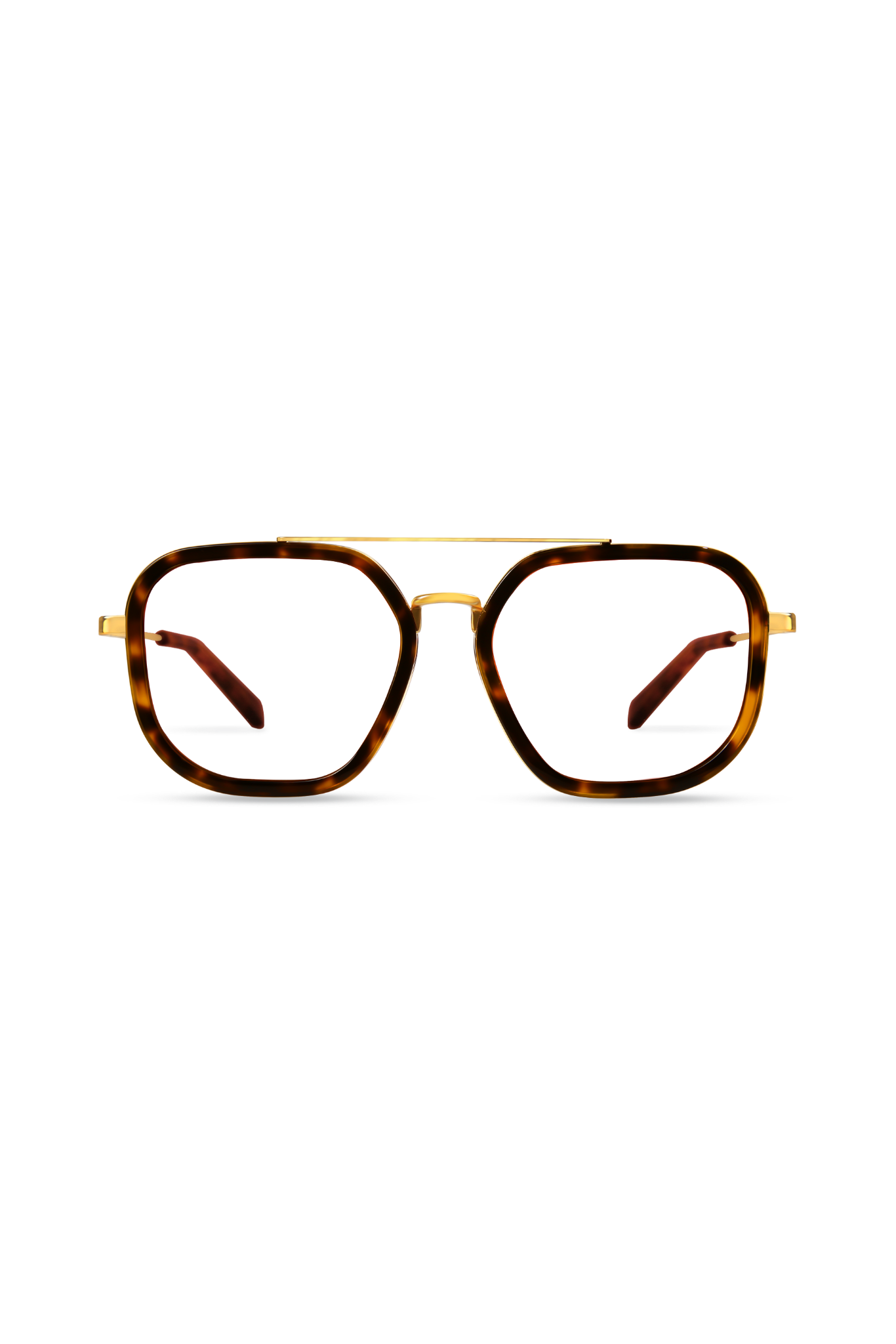 Halle Gold/Dark Tortoise Frame Glasses-image