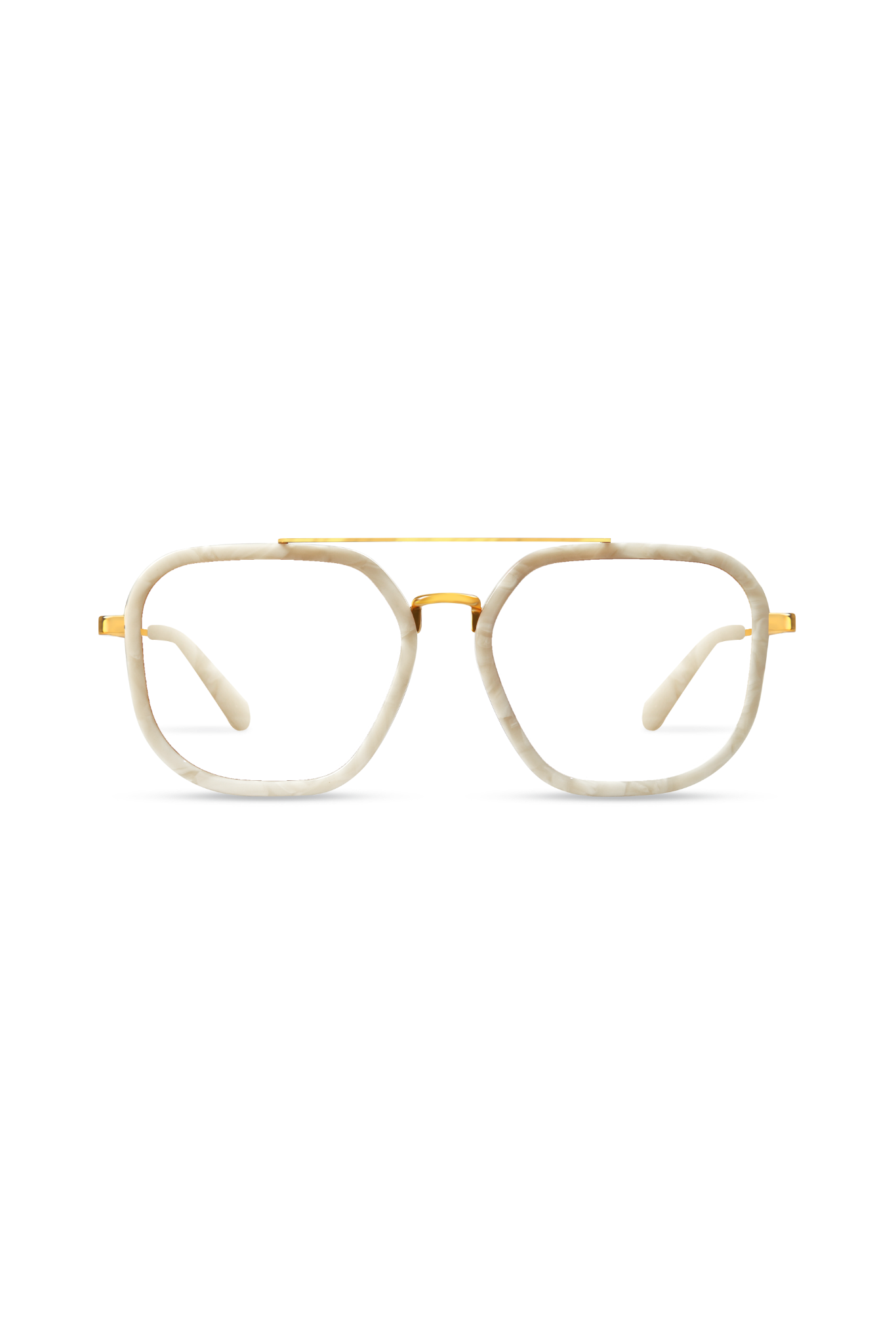 Halle Gold/Ivory Frame Glasses