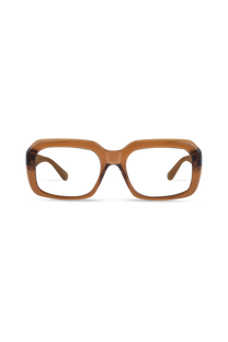 Harper Crystal Brown Frame Glasses