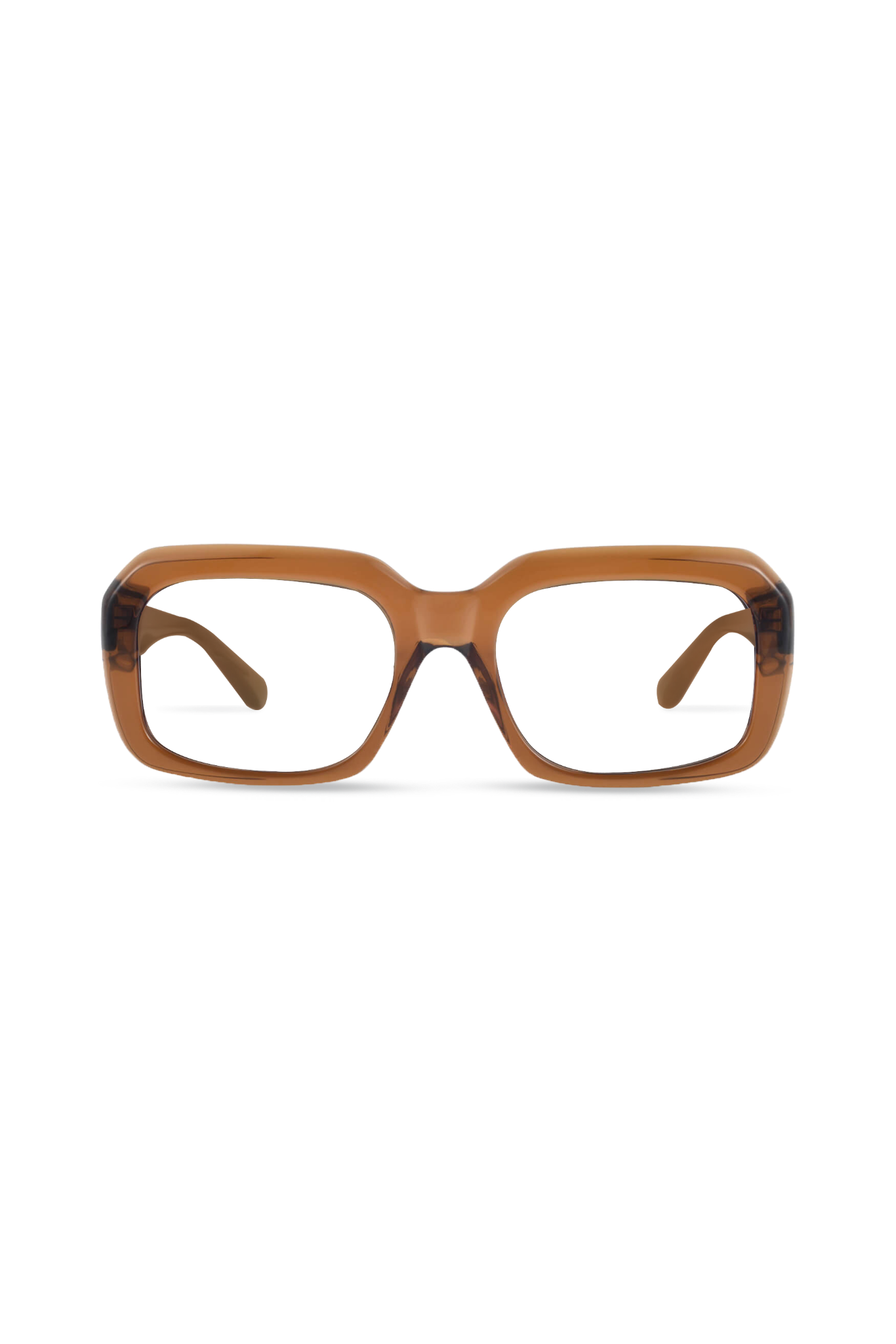 Harper Crystal Brown Frame Glasses