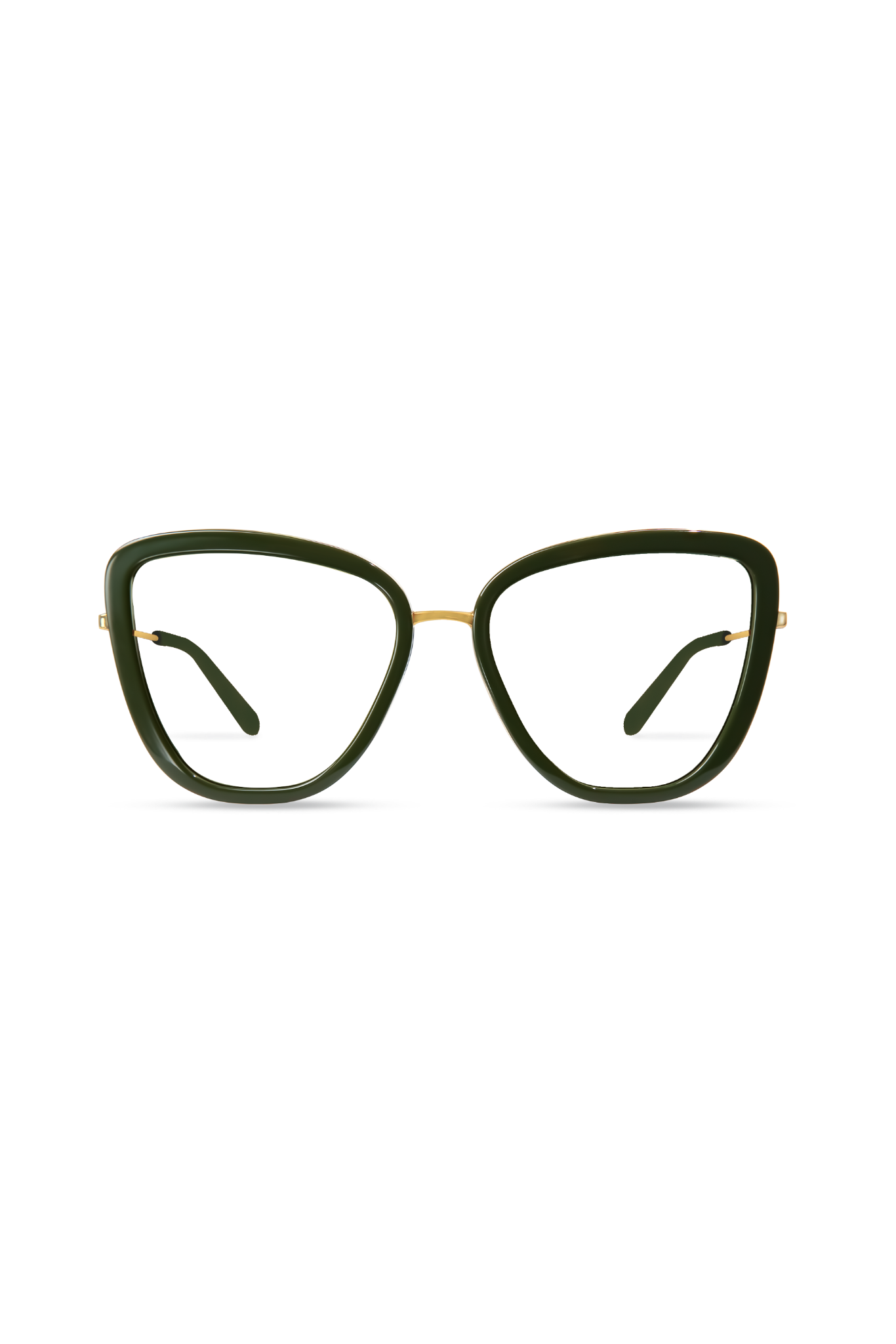 Isla Gold/Olive Frame Glasses-image