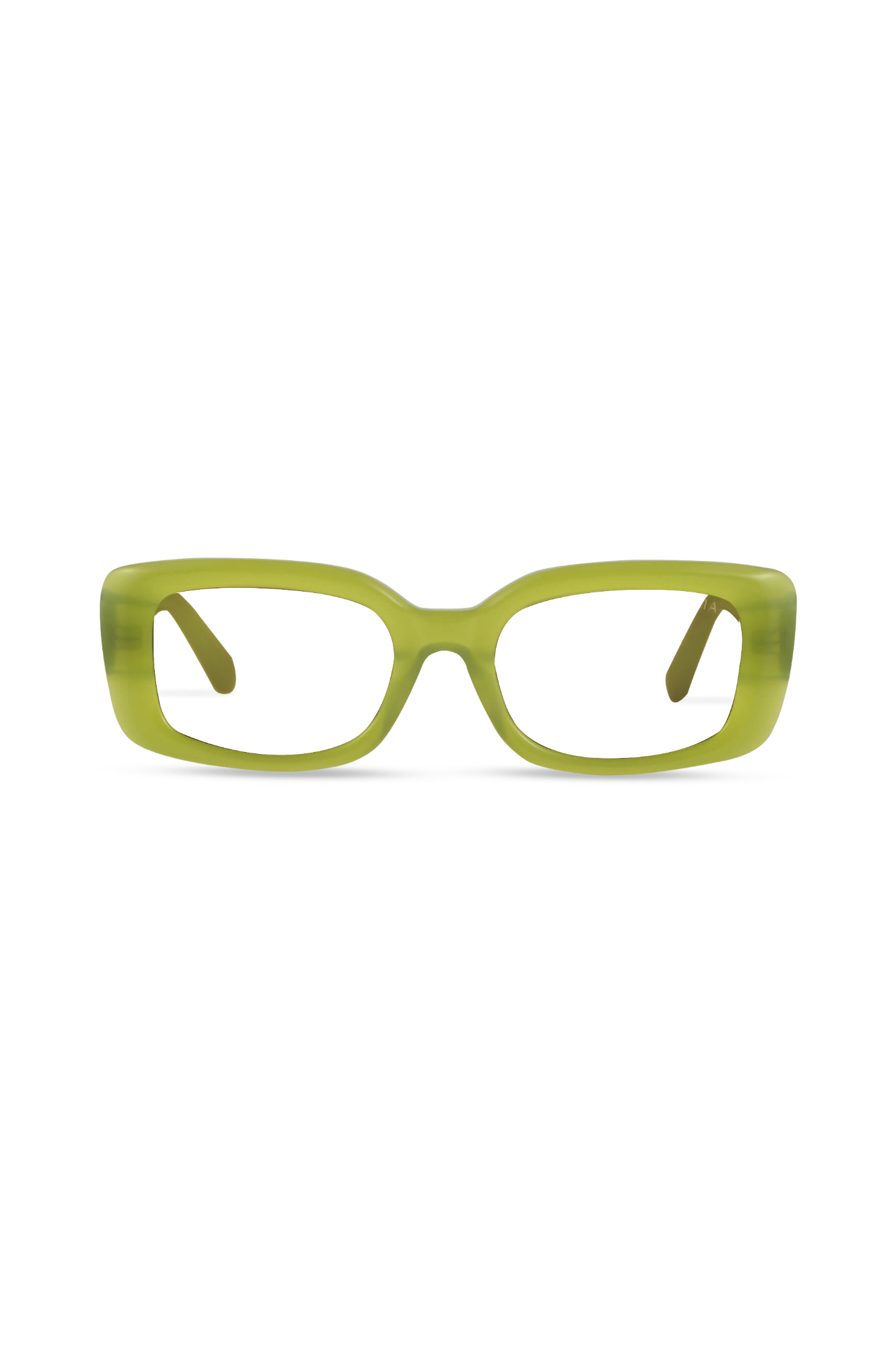 Dima Jade Milky Olive Frame Glasses 1