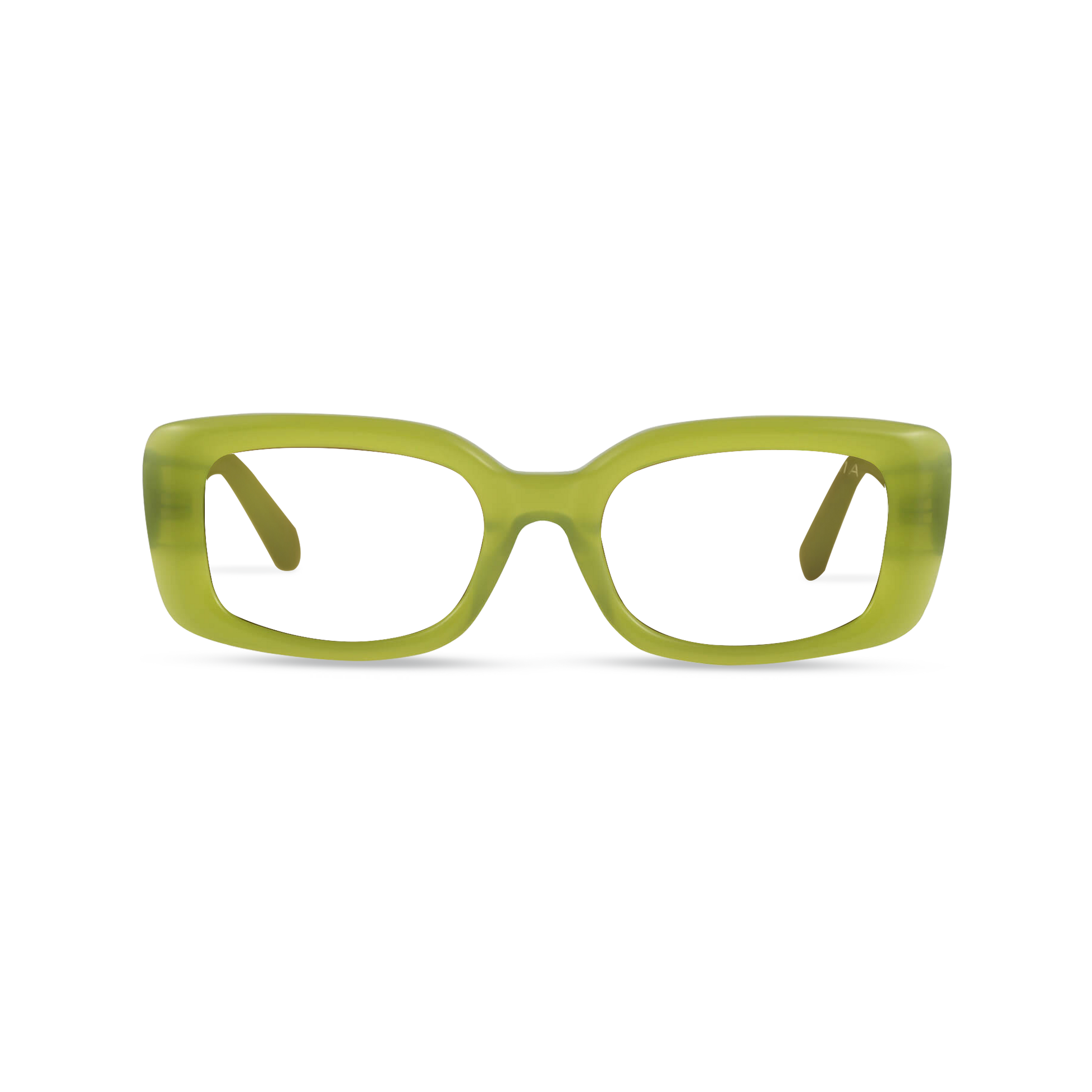 Dima Jade Milky Olive Frame Glasses 1
