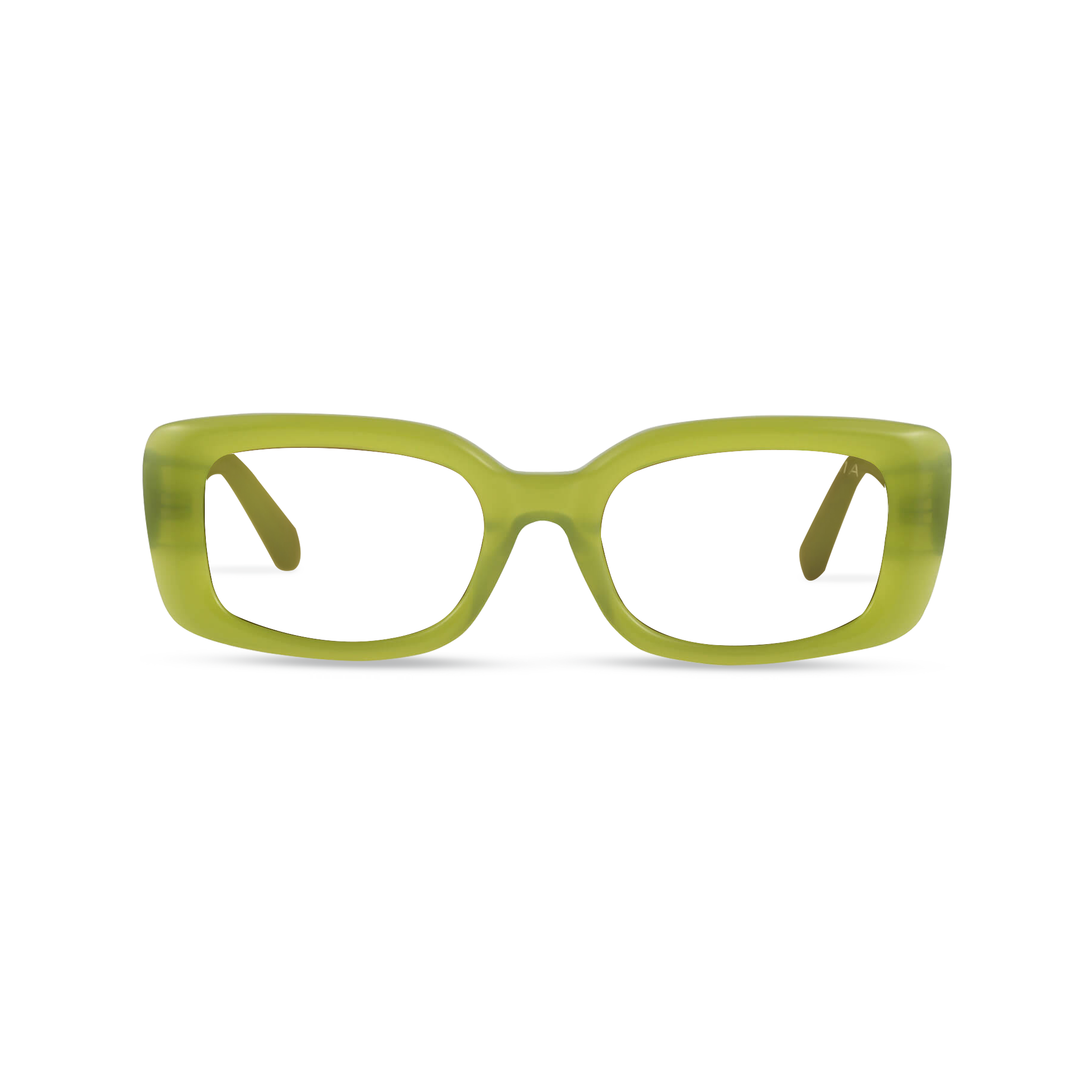 Dima Jade Milky Olive Frame Glasses 1