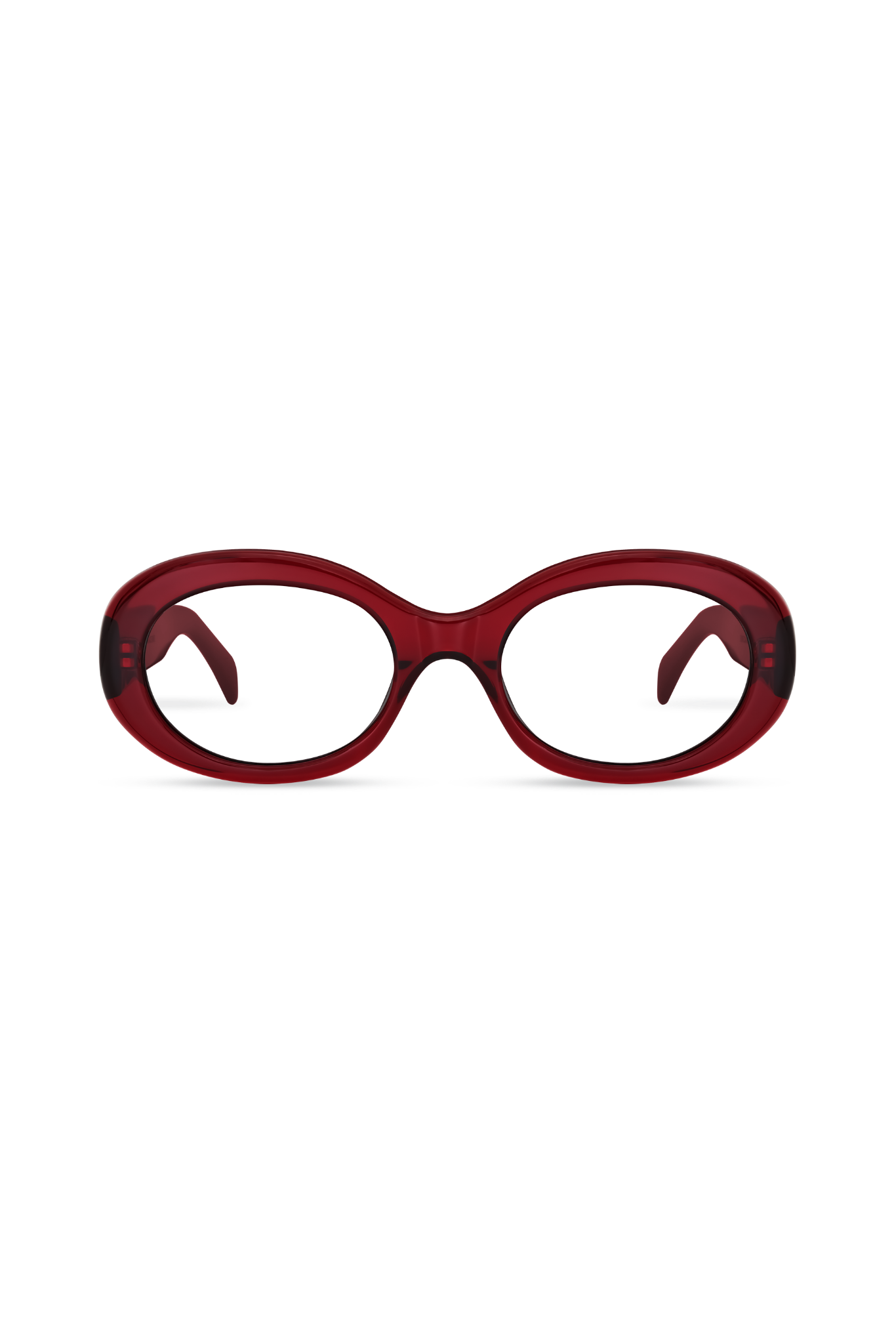 Kaia Crystal Red Frame Glasses