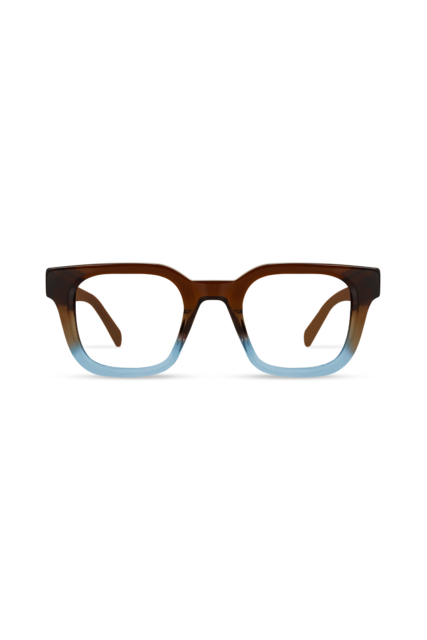 Marlo Brown Grey Gradient Frame Glasses-image