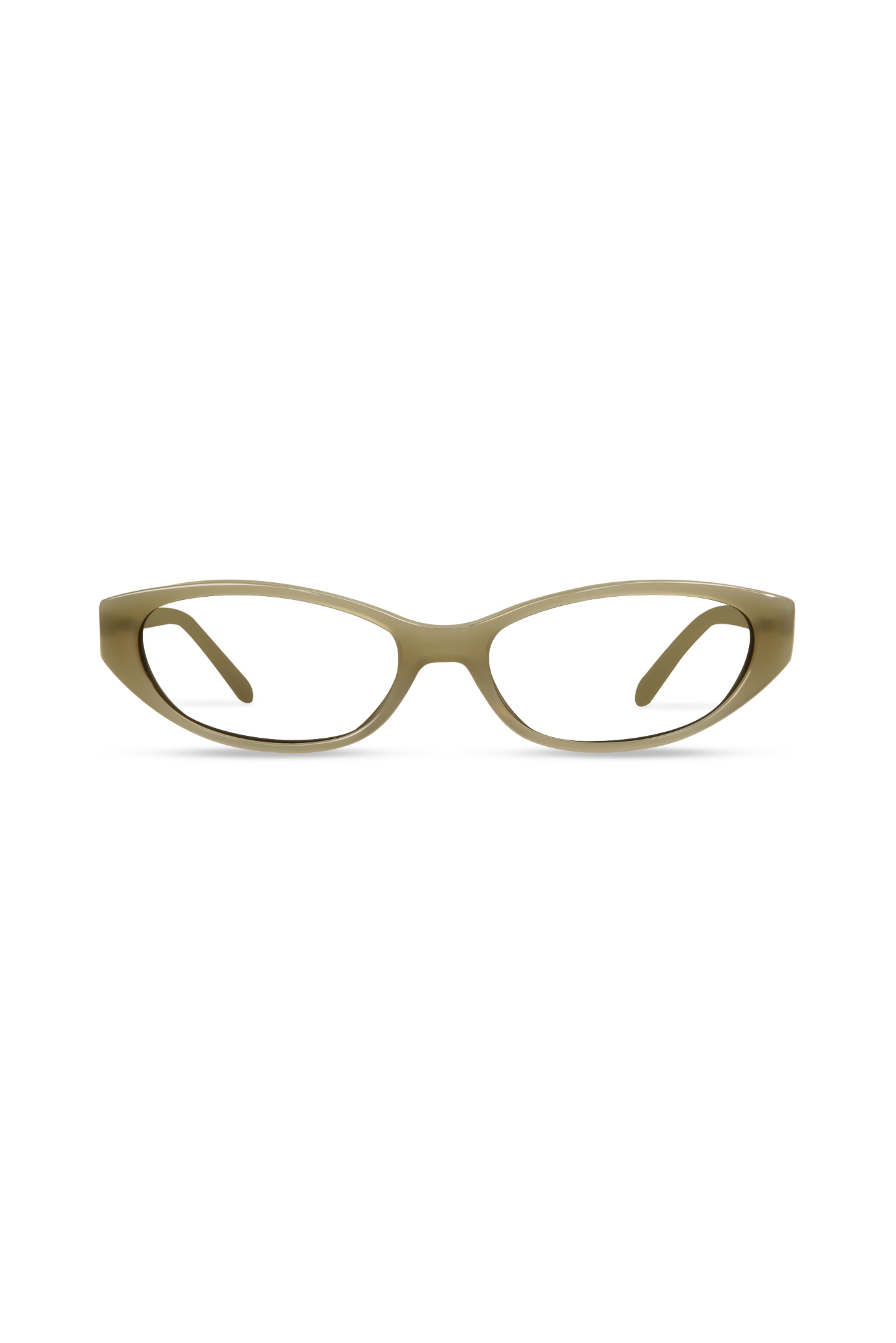 Dima Sammi Milky Light Olive Frame Glasses 1