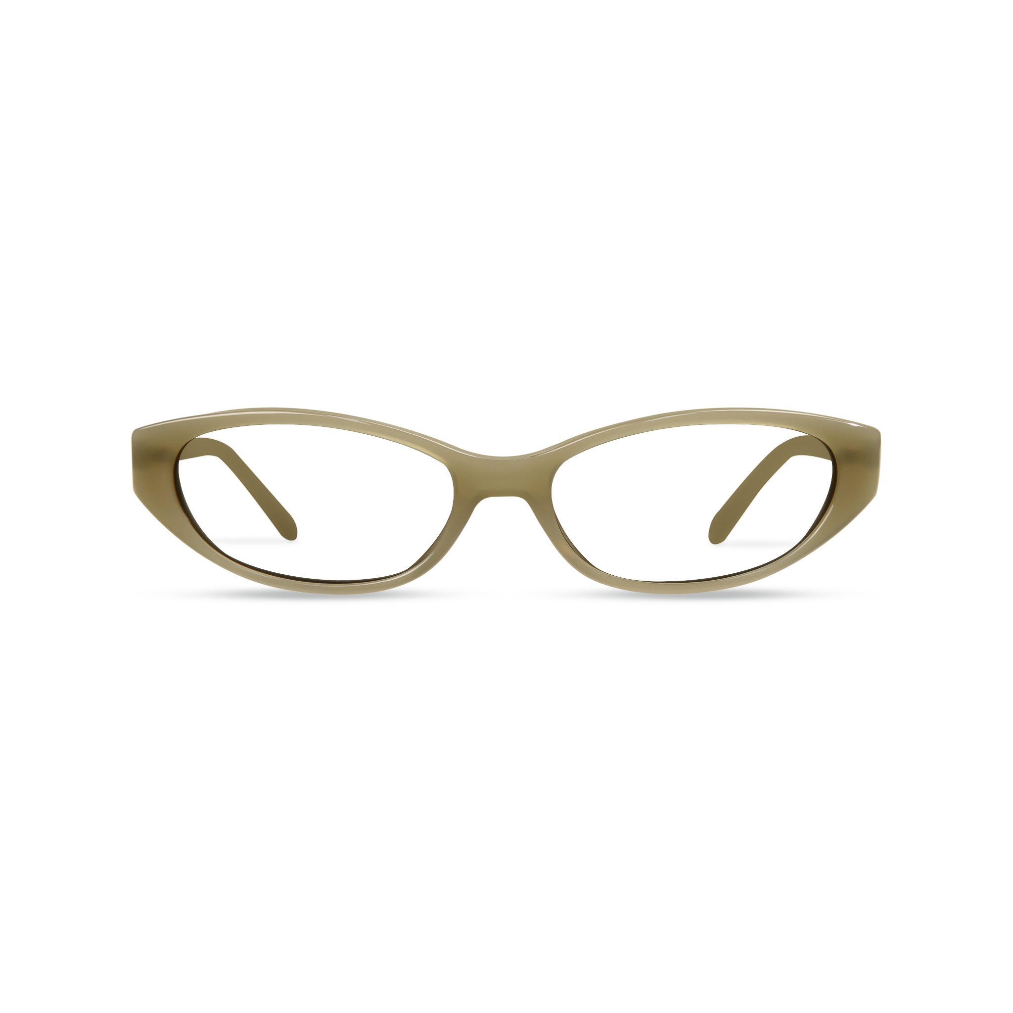 Dima Sammi Milky Light Olive Frame Glasses 1