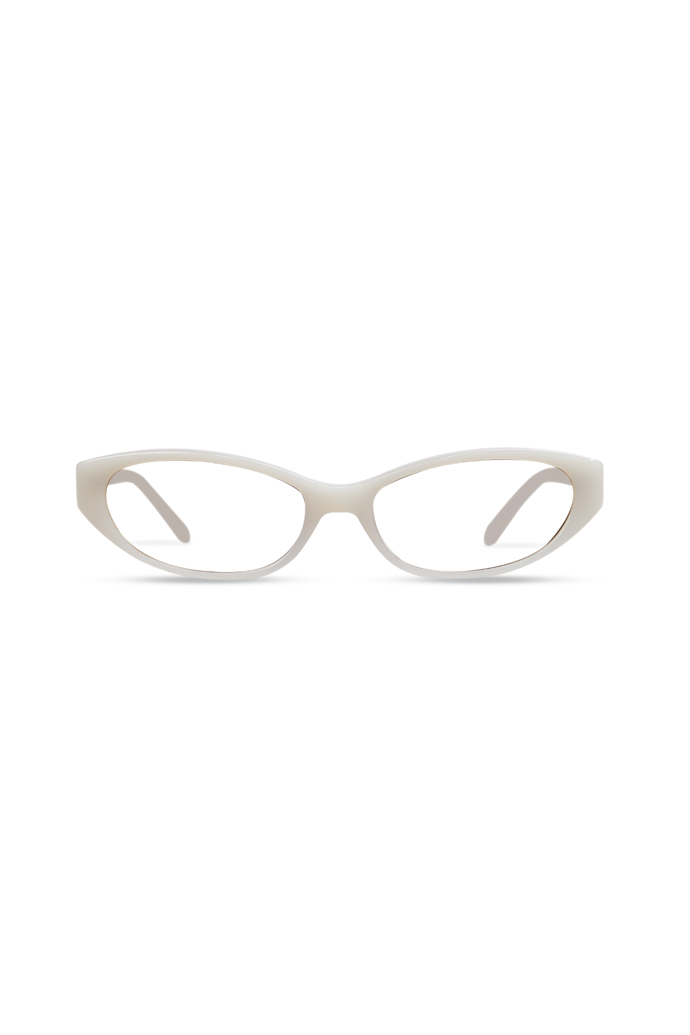 Sammi Milky White Frame Glasses