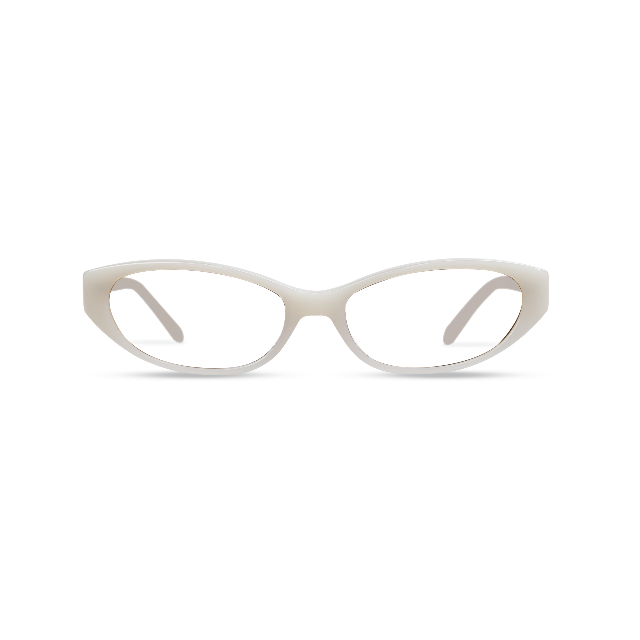 Sammi Milky White Frame Glasses