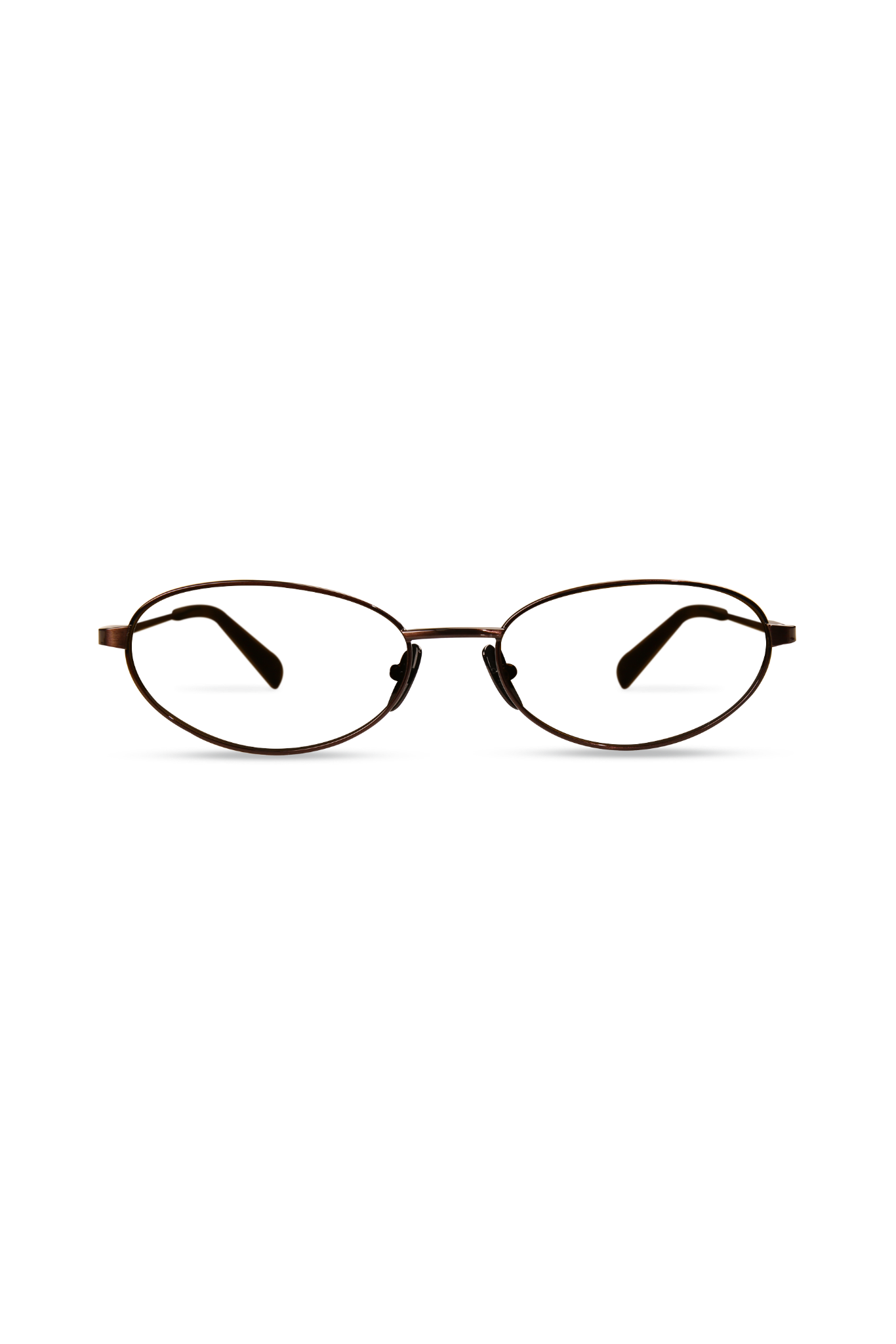 Shena Brown/Dark Tortoise Frame Glasses-image