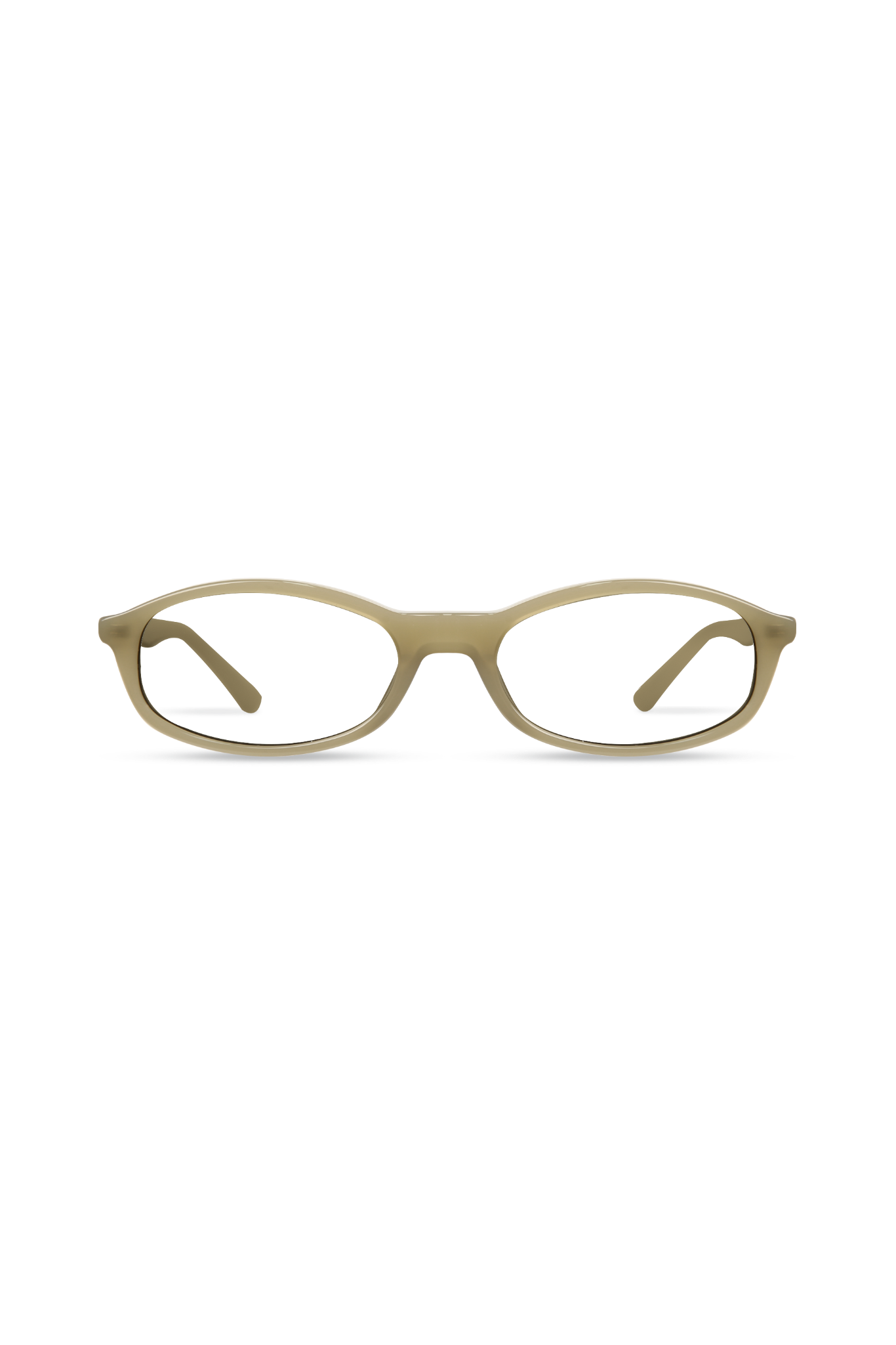 Sundra Milky Light Olive Frame Glasses