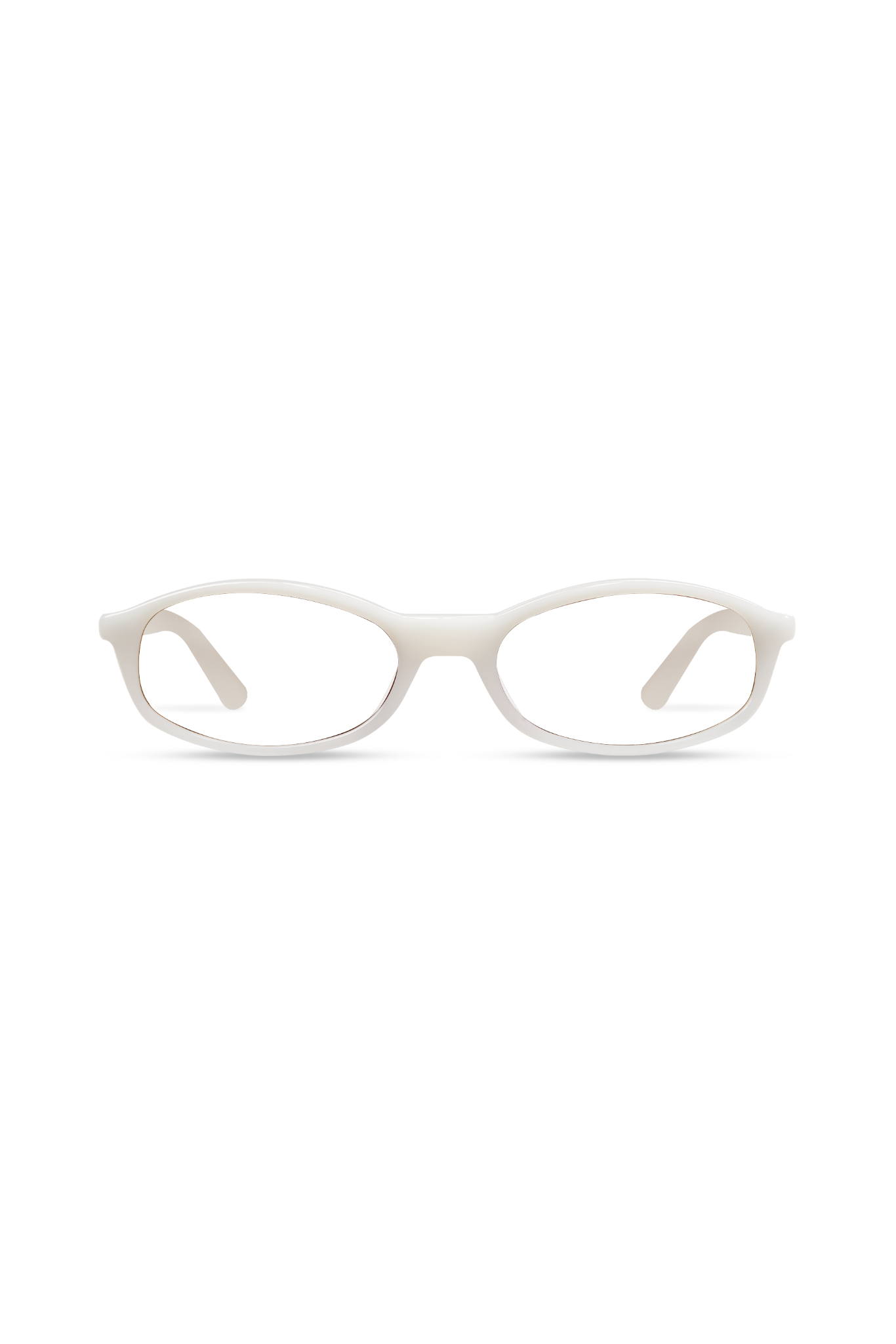 Sundra Milky White Frame Glasses