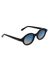 Dima Sunglasses Aila Black Frame Blue Yellow Faded Lens 3