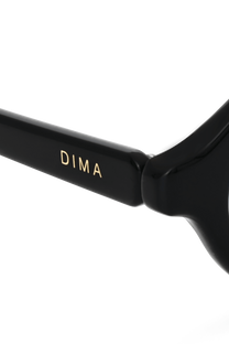 Dima Sunglasses Aila Black Frame Blue Yellow Faded Lens 5