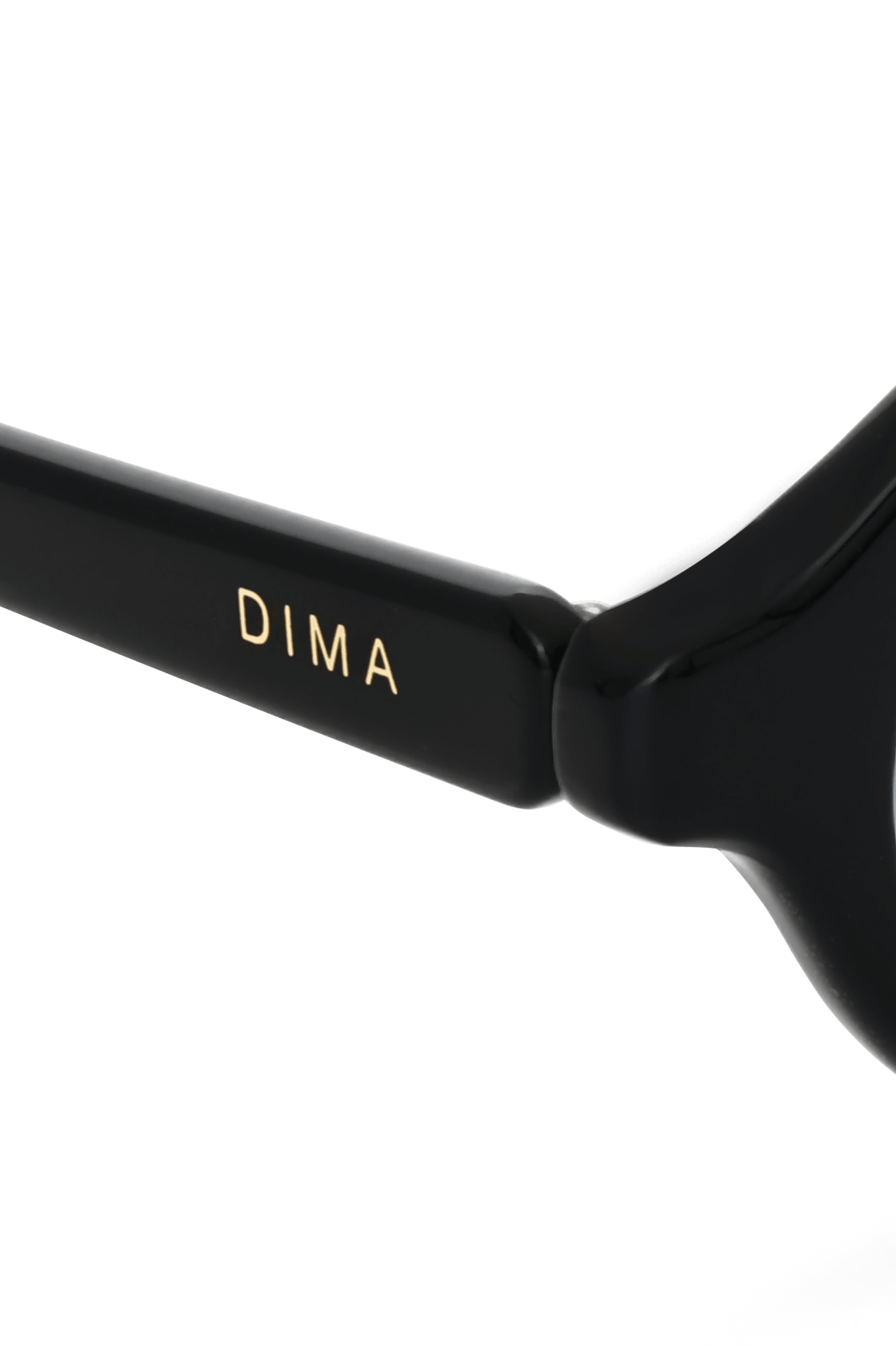 Dima Sunglasses Aila Black Frame Blue Yellow Faded Lens 5