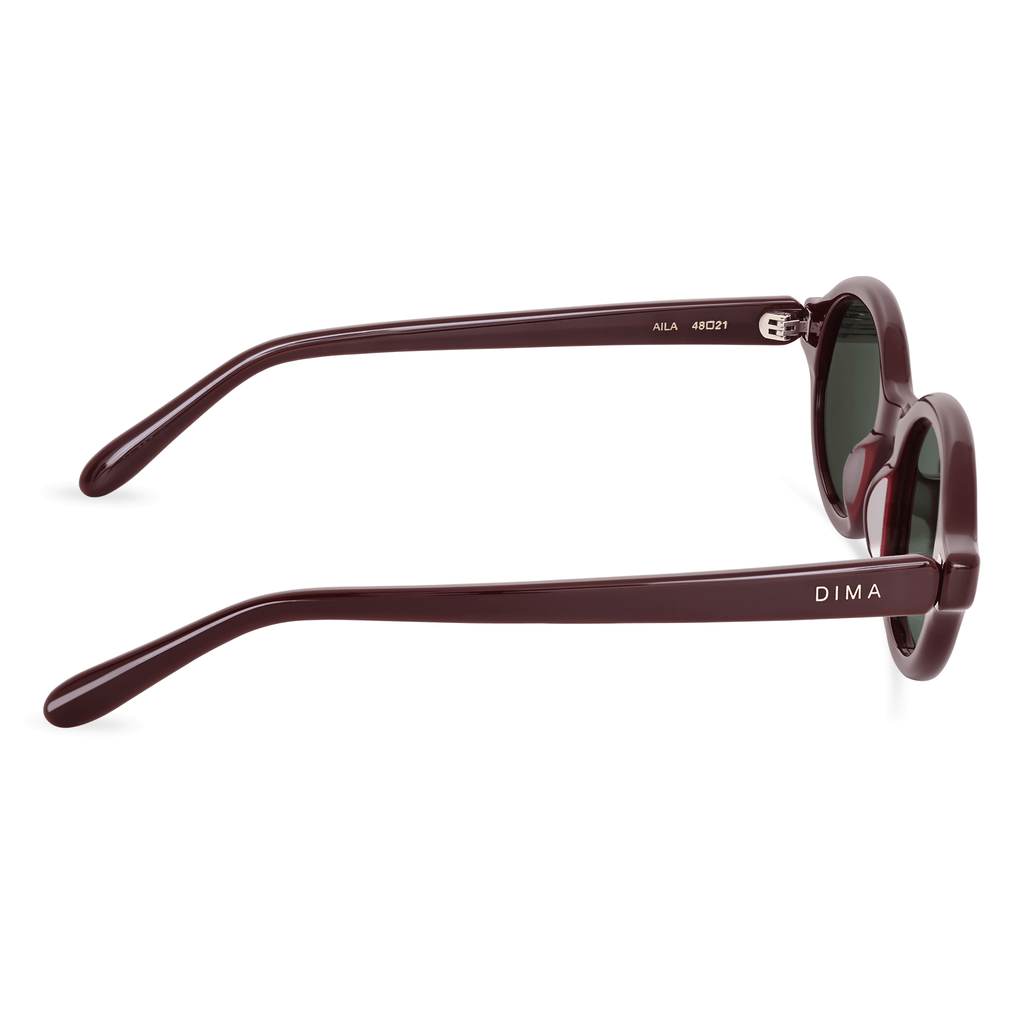 Dima Sunglasses Aila Burgundy Frame Grey Lens 4