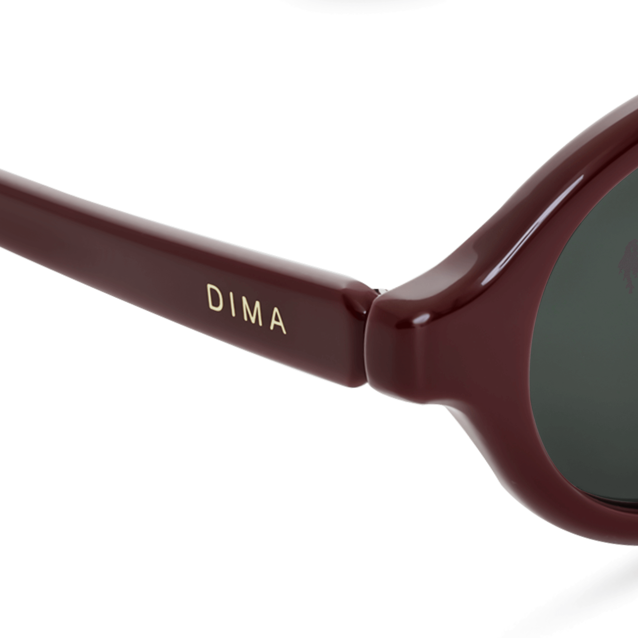 Dima Sunglasses Aila Burgundy Frame Grey Lens 5