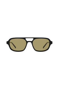 Dima Sunglasses Corey Black Frame Olive Lens 1