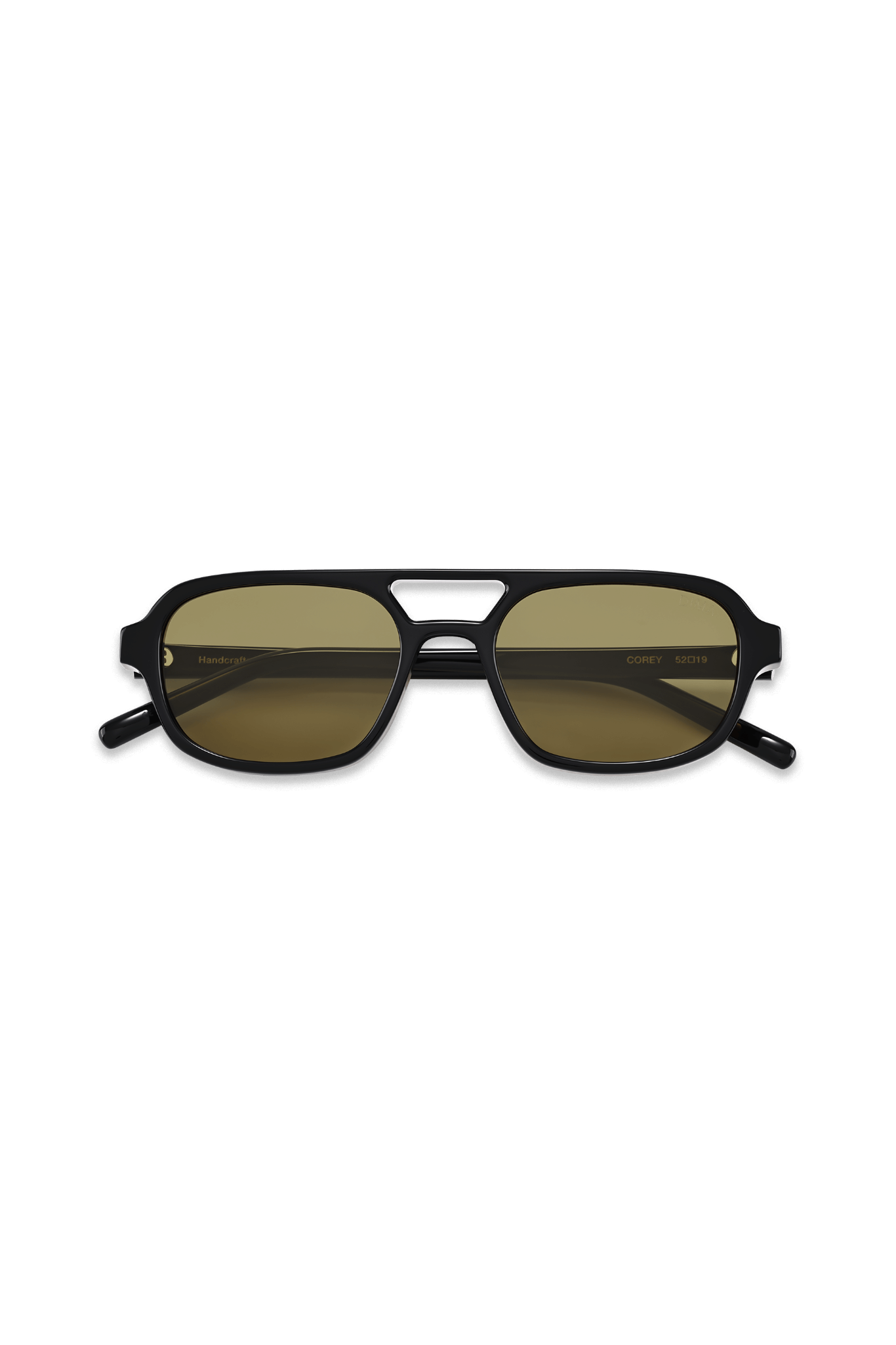 Dima Sunglasses Corey Black Frame Olive Lens 2