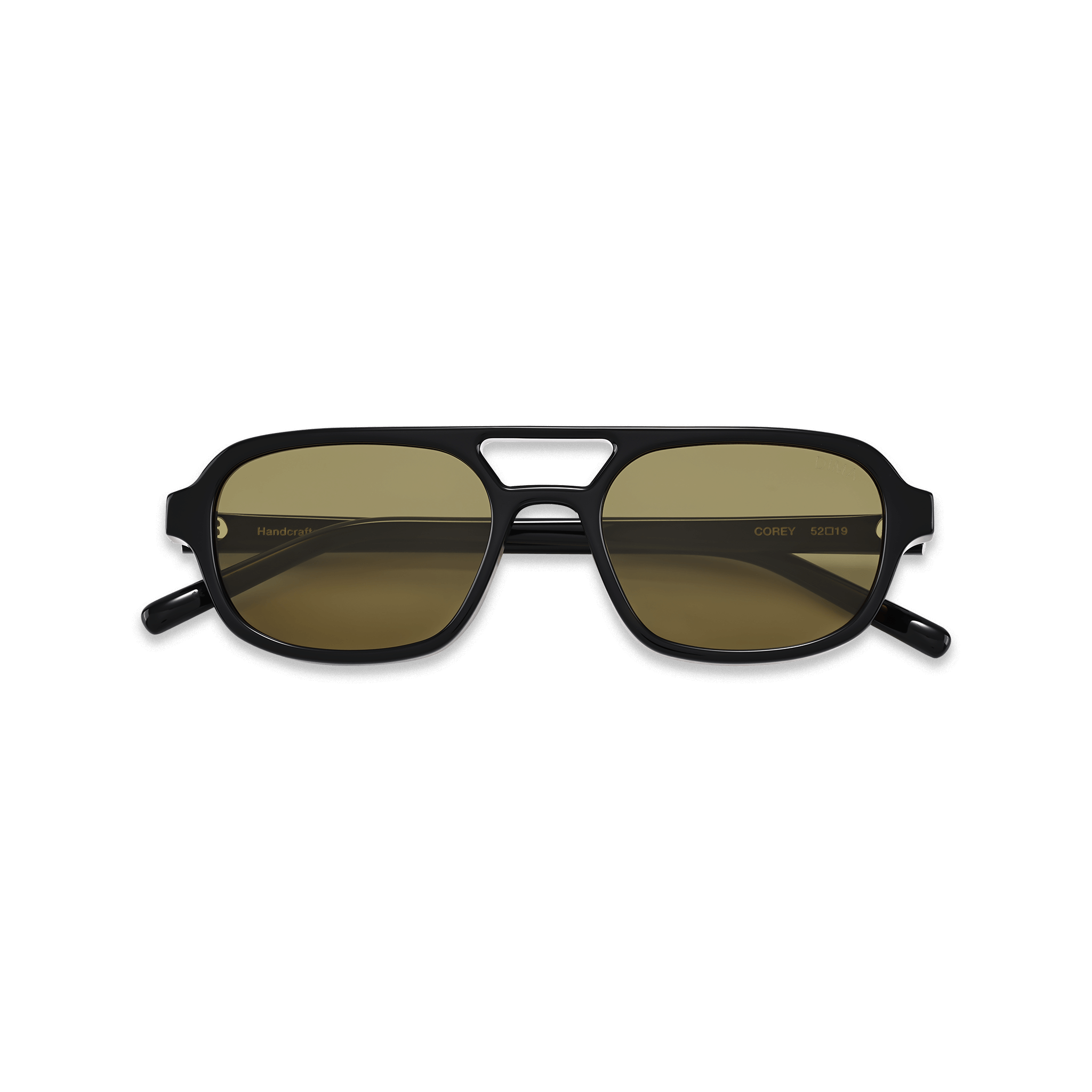Dima Sunglasses Corey Black Frame Olive Lens 2