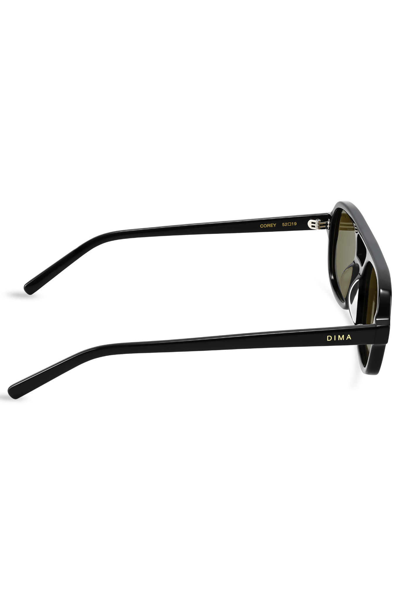 Dima Sunglasses Corey Black Frame Olive Lens 4