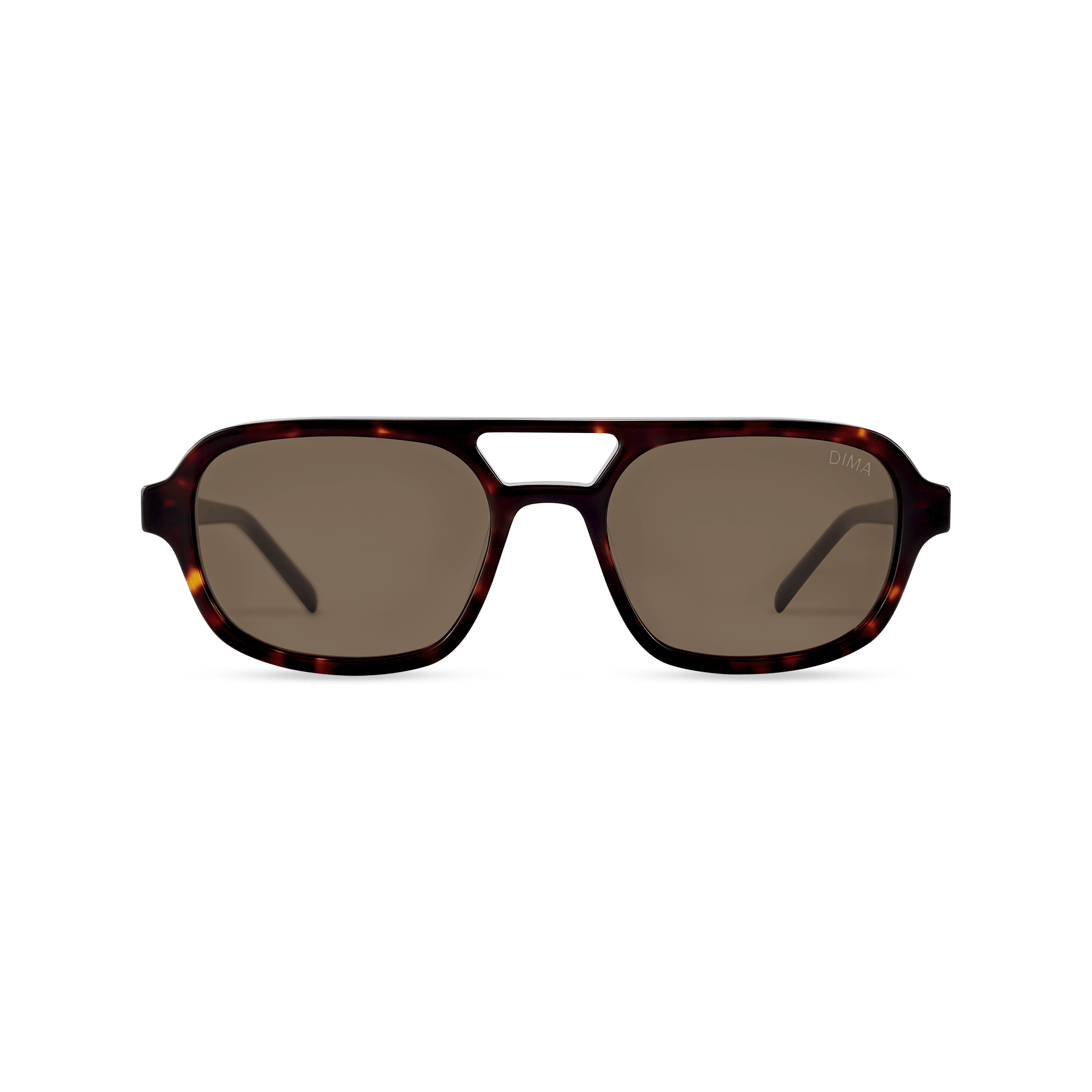 Dima Sunglasses Corey Dark Tortoise Frame Brown Lens 1