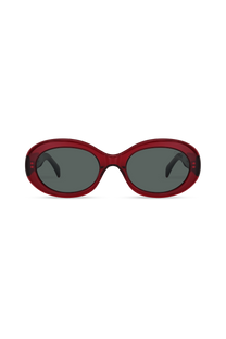 Dima Sunglasses Kaia Crystal Red Frame Grey Lens 1