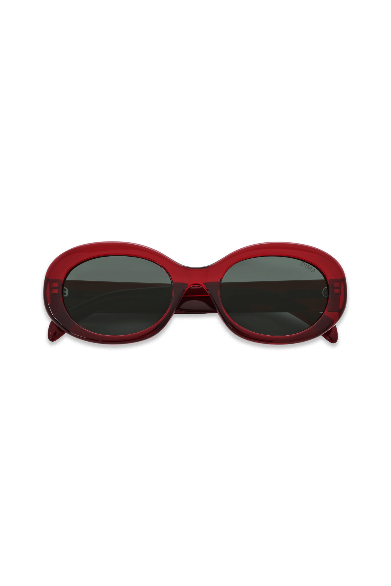 Dima Sunglasses Kaia Crystal Red Frame Grey Lens 2