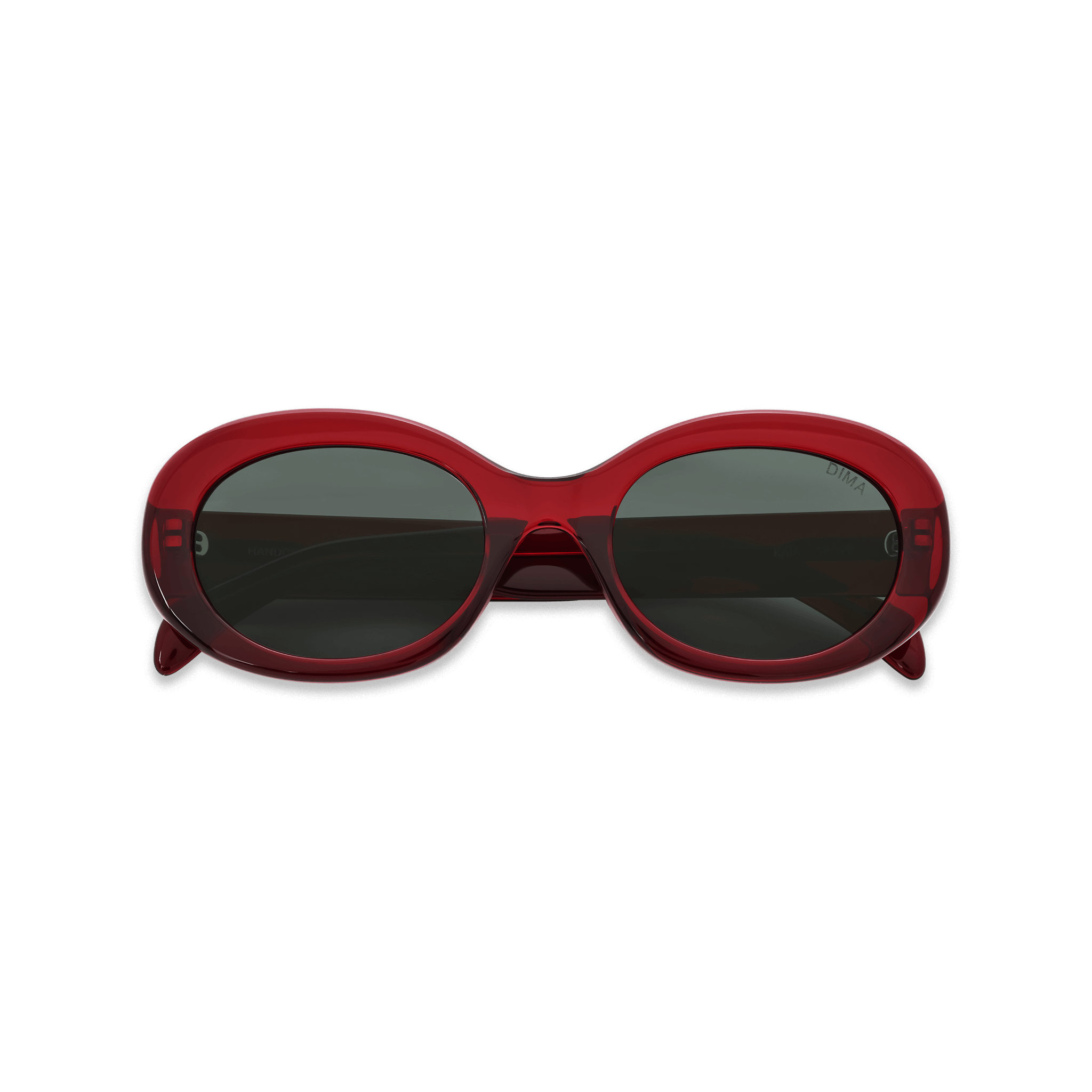 Dima Sunglasses Kaia Crystal Red Frame Grey Lens 2