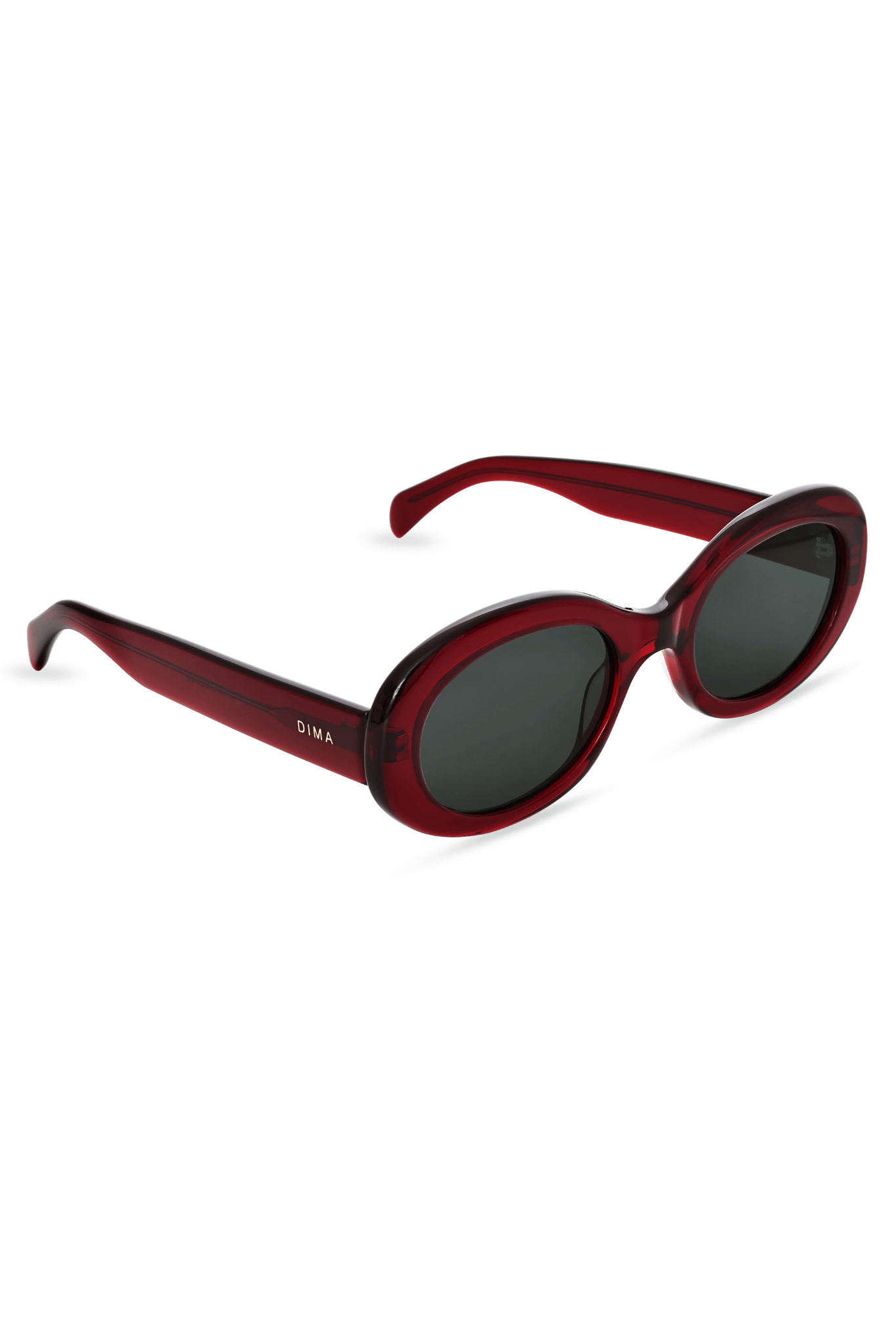 Dima Sunglasses Kaia Crystal Red Frame Grey Lens 3