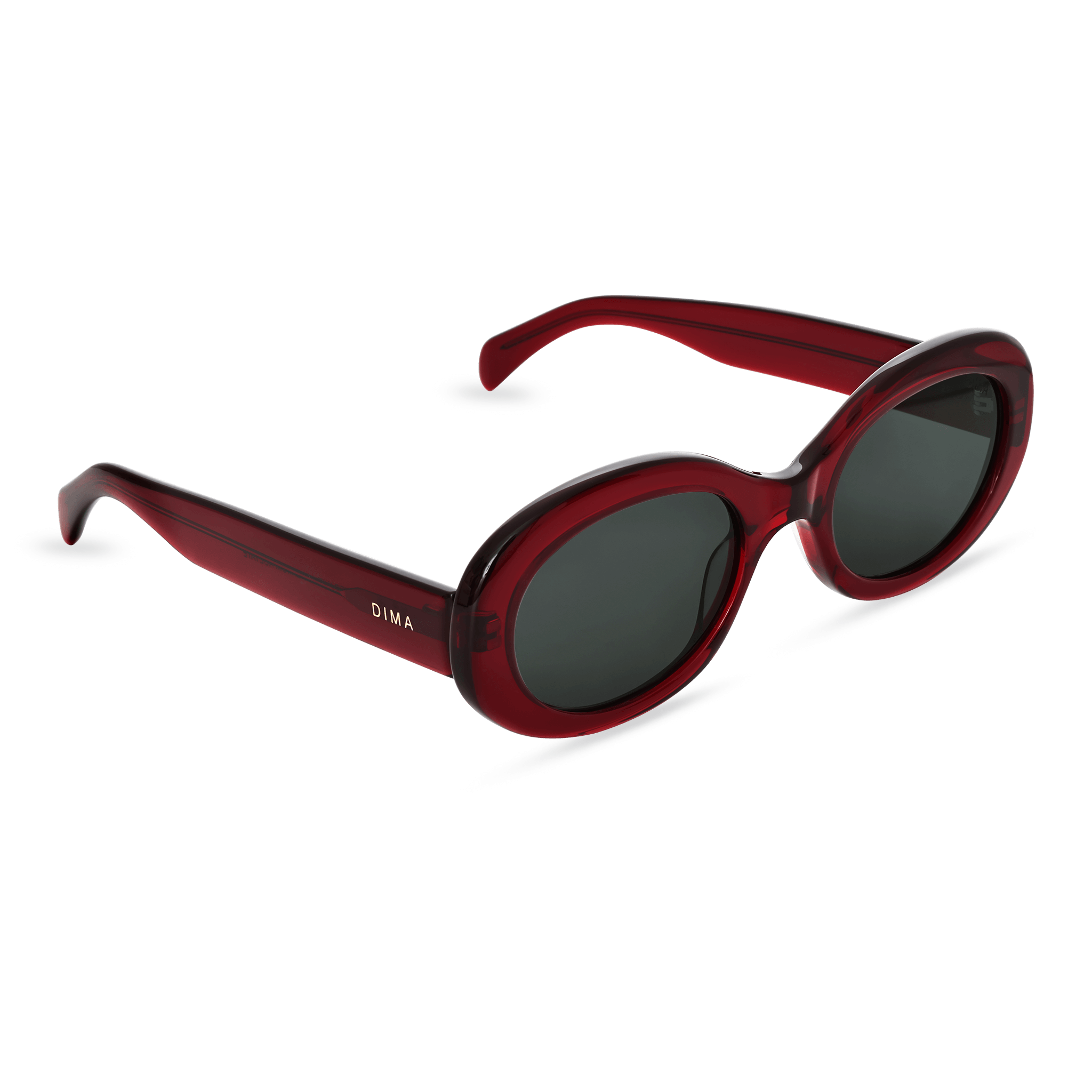 Dima Sunglasses Kaia Crystal Red Frame Grey Lens 3