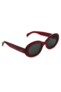 Dima Sunglasses Kaia Crystal Red Frame Grey Lens 3
