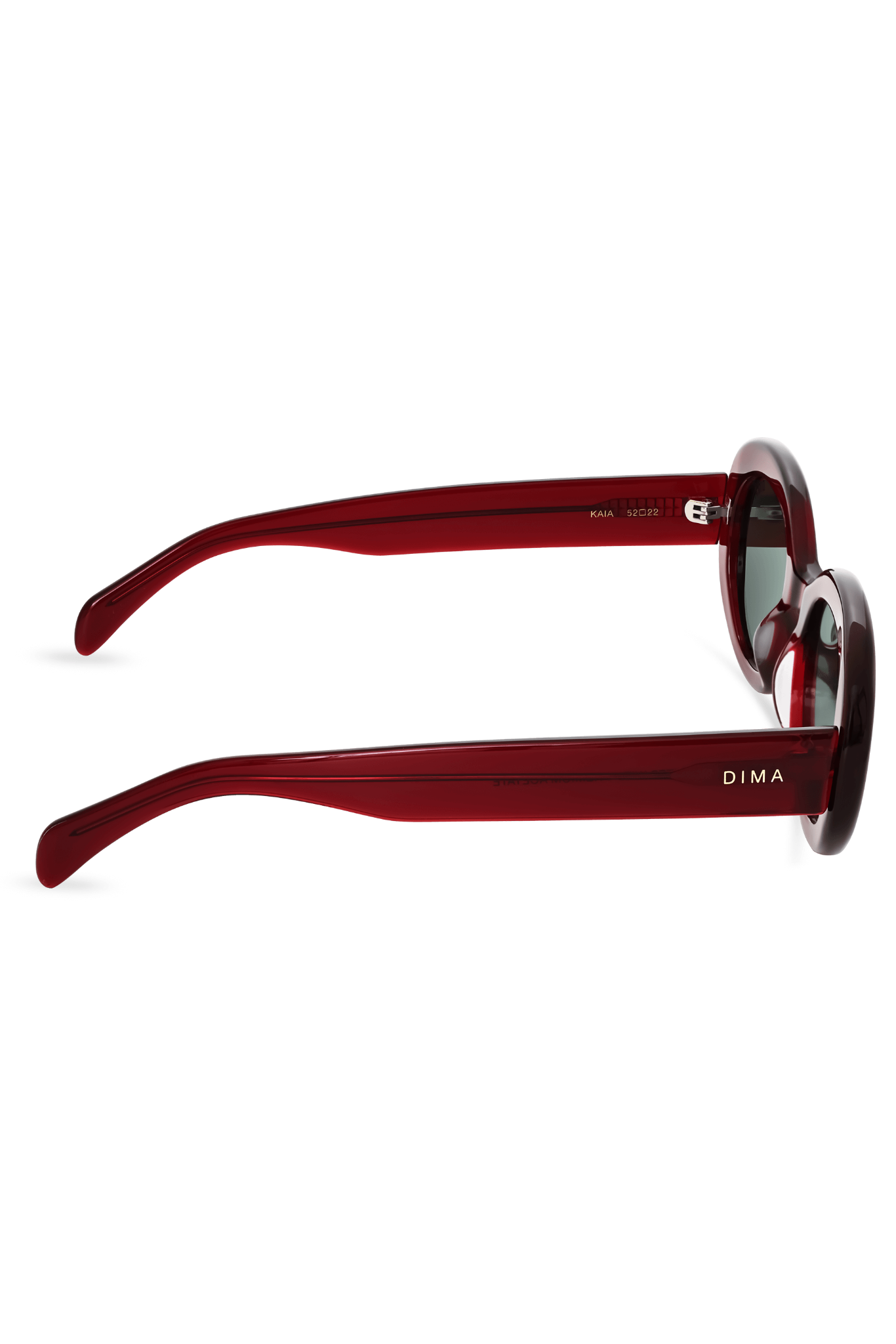 Dima Sunglasses Kaia Crystal Red Frame Grey Lens 4