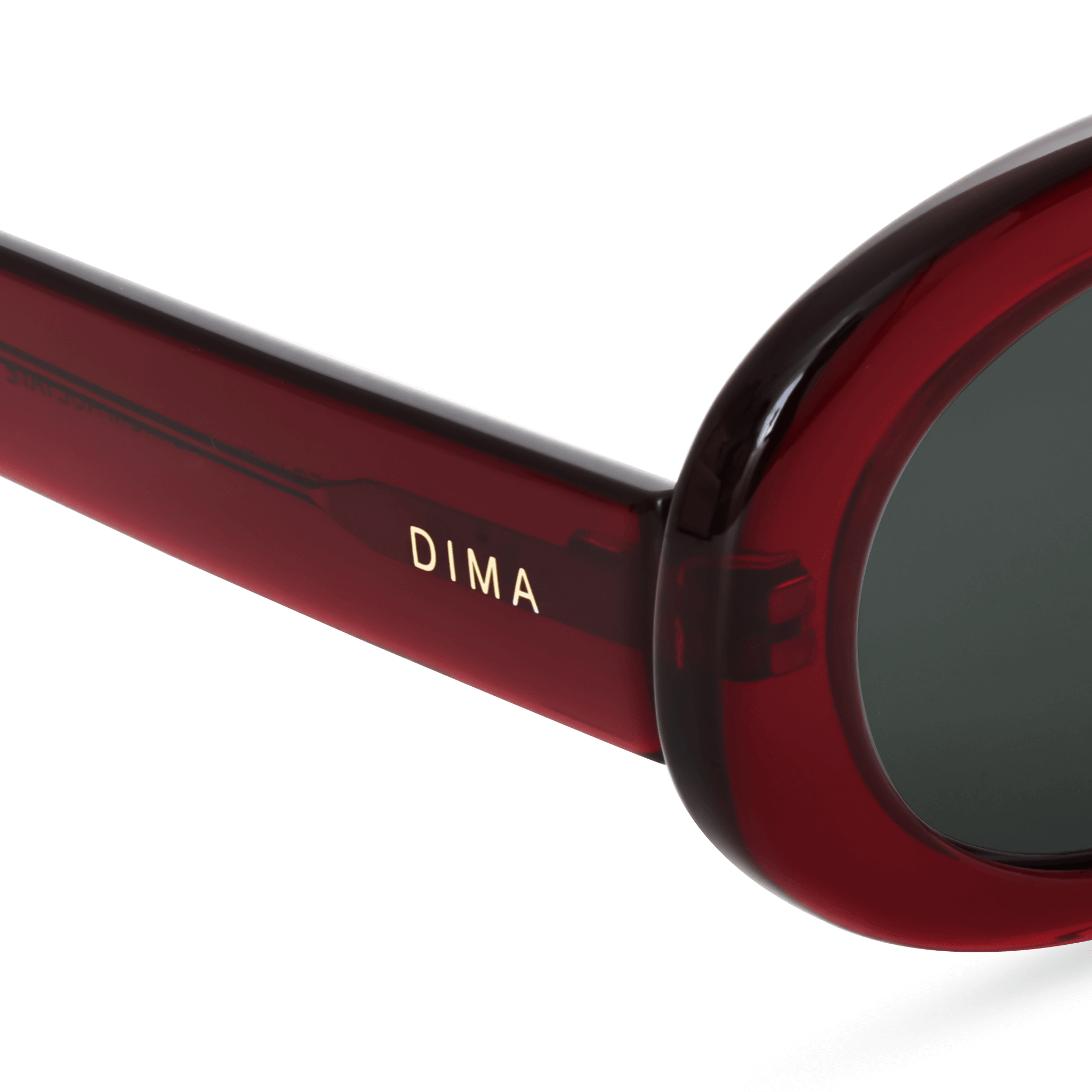 Dima Sunglasses Kaia Crystal Red Frame Grey Lens 5