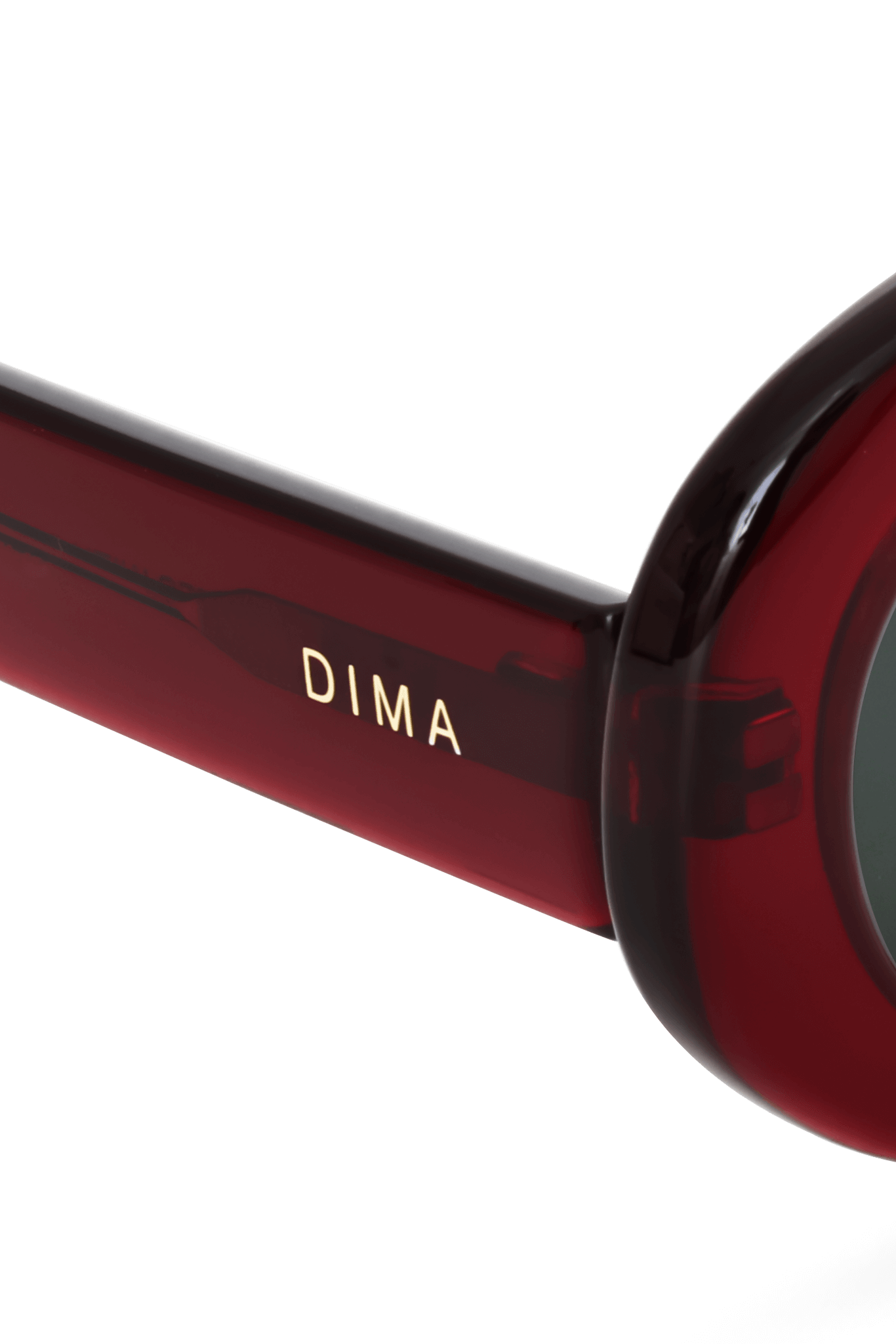 Dima Sunglasses Kaia Crystal Red Frame Grey Lens 5