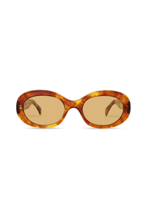 Dima Sunglasses Kaia Light Amber Tortoise Frame Yellow Lens 1